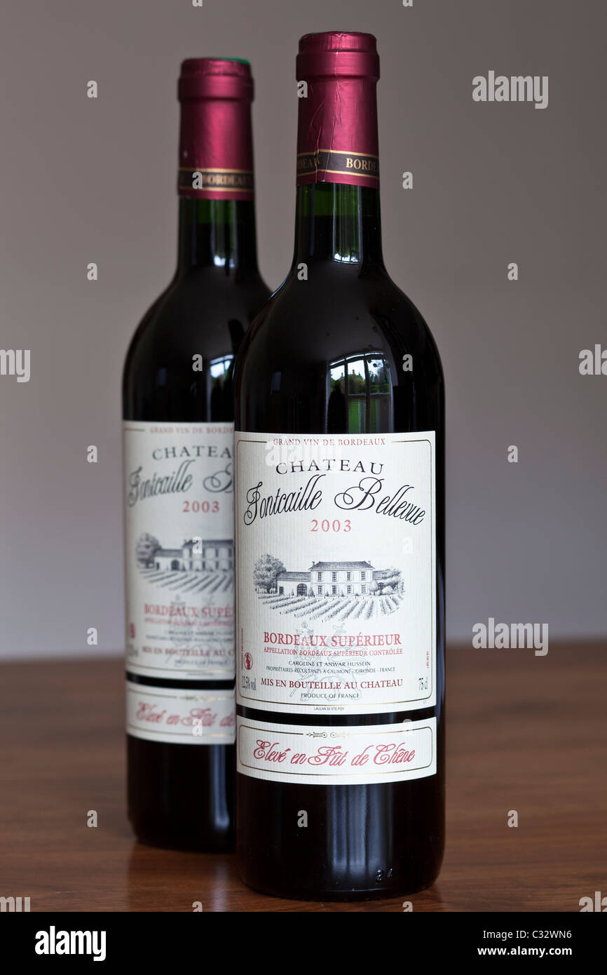 Bouteille vin vide 75 cl Bordeaux Blanche 