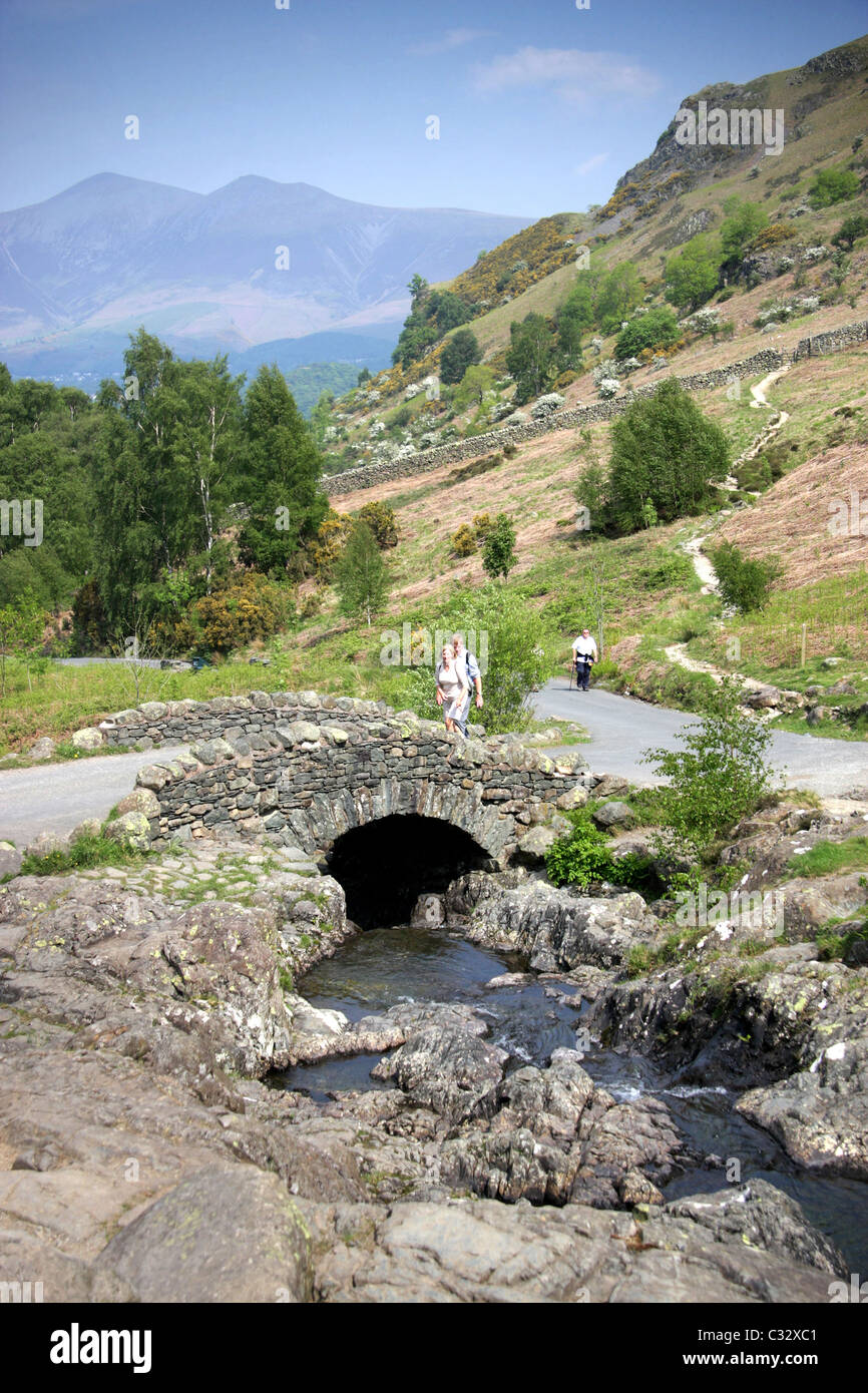Lake District Keswick Ashness Bridge High Resolution Stock Photography
