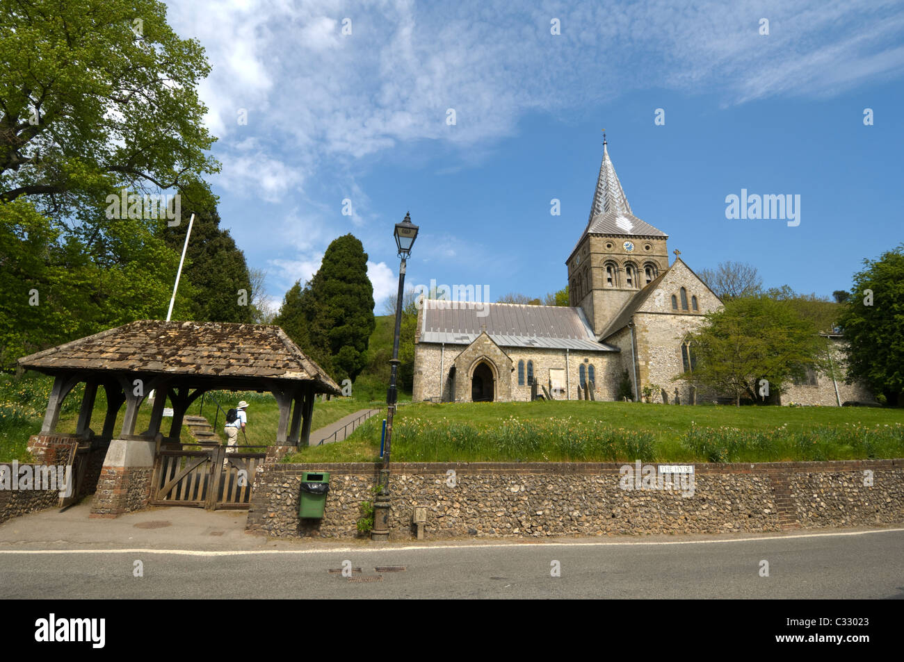 All Saints Parish Church East Meon Valley Hampshire UK Stock Photo