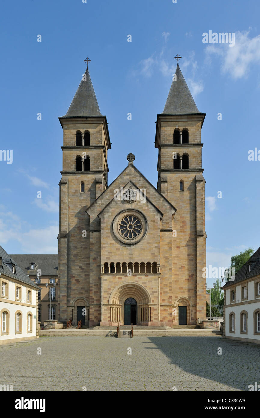 The basilica of Saint Willibrord at Echternach, Grand Duchy of Luxembourg Stock Photo