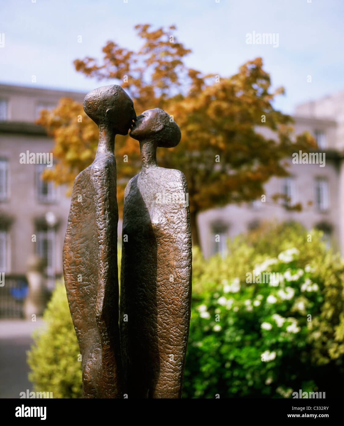Dublin, Co Dublin, Ireland, Sculpture On Earlsfort Terrace Outside University College Dublin