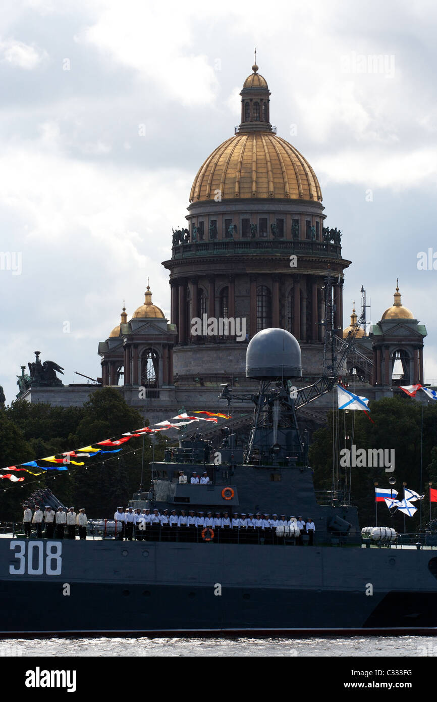 Celebration of the Navy in St. Petersburg Stock Photo