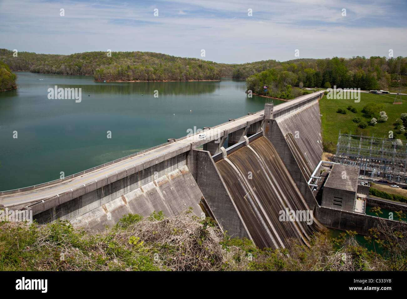 Norris Dam and Reservoir Stock Photo Alamy