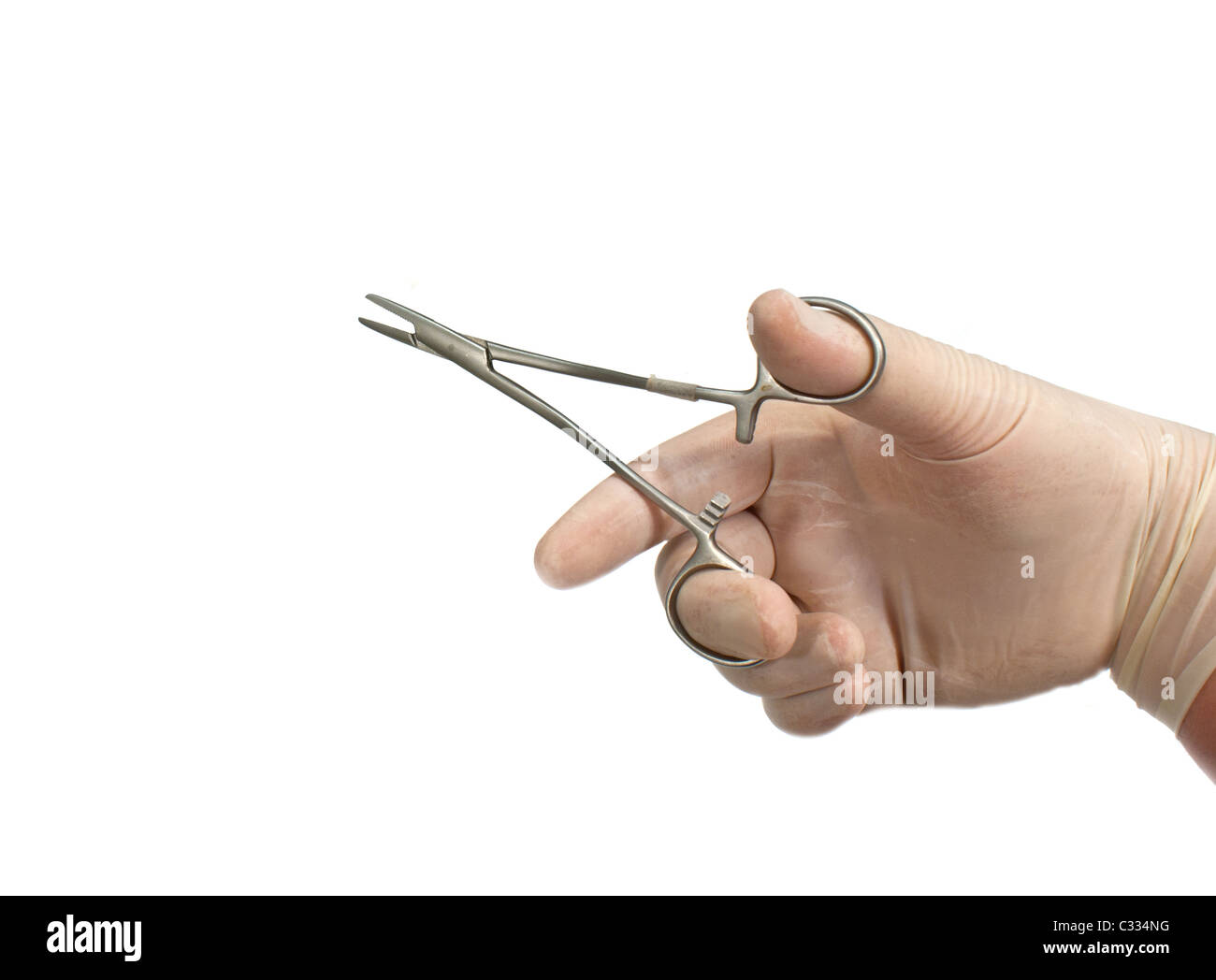 surgeon using forceps Stock Photo Alamy