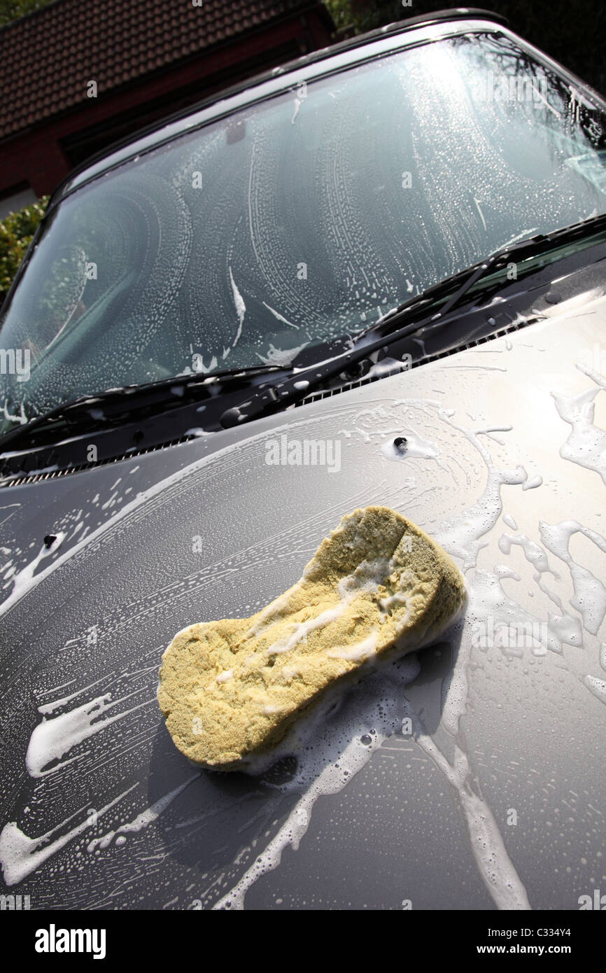 A hand car wash Stock Photo Alamy
