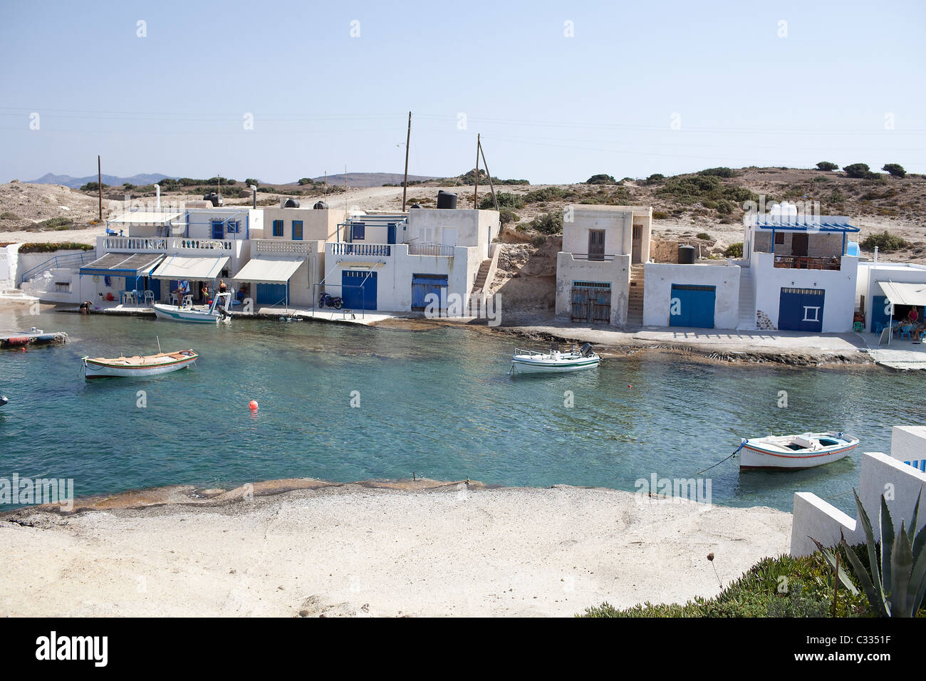 milos island cyclades greece aegean hellenic greek Stock Photo