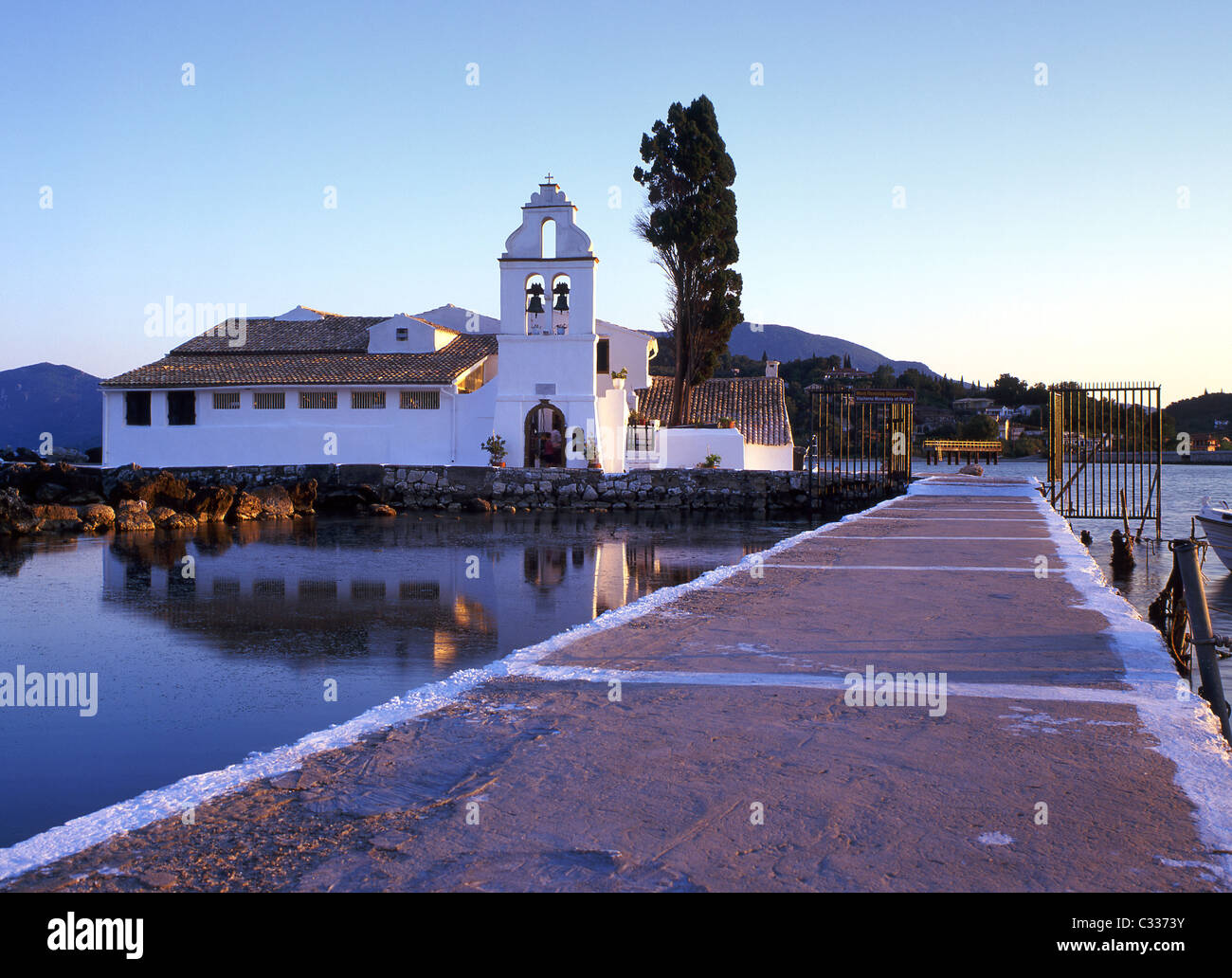 Monastery of Panayia Vlacheron, Kanoni, Corfu, Greece, Europe Stock Photo