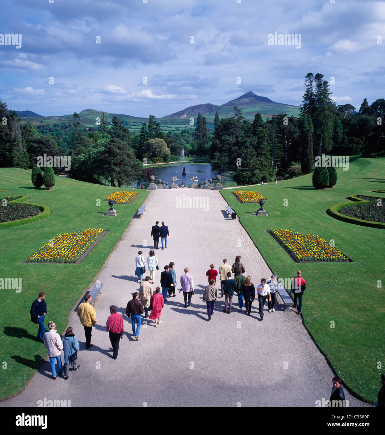 Powerscourt Gardens, Enniskerry, Co Wicklow, Ireland Stock Photo Alamy