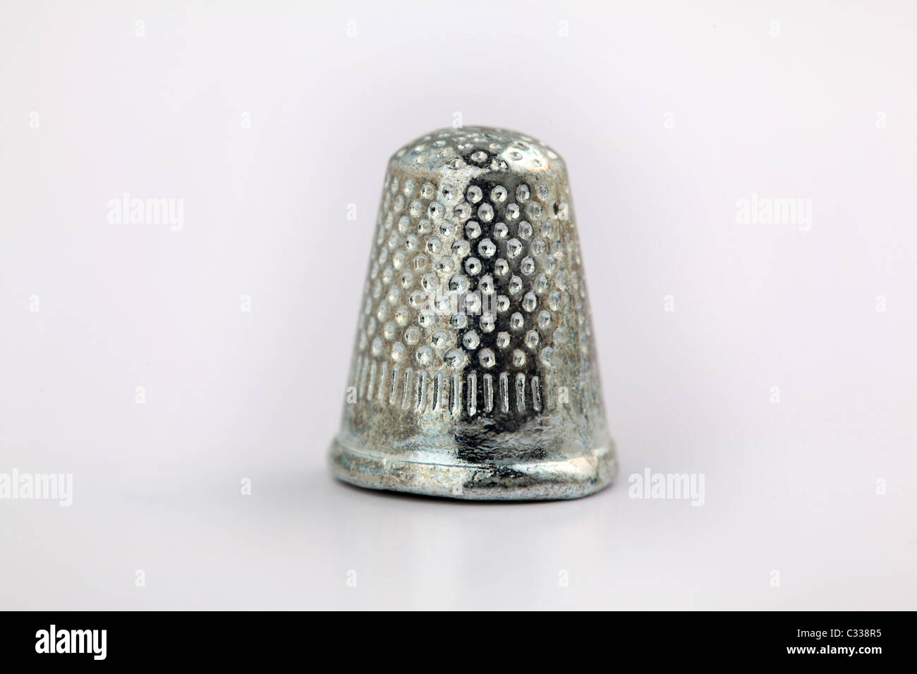 Thimble piece from Monopoly Stock Photo