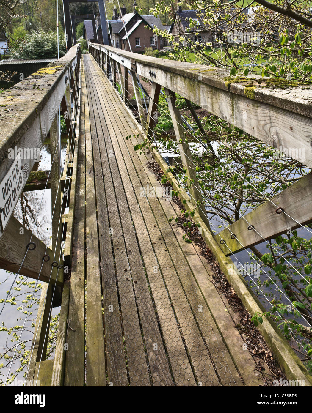 Abbey St Bathans, Berwickshire, Scotland footbridge over the