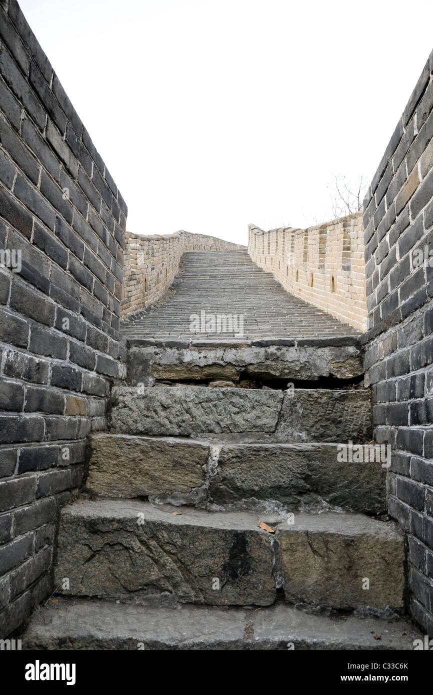 Famous great wall in Beijing, China Stock Photo