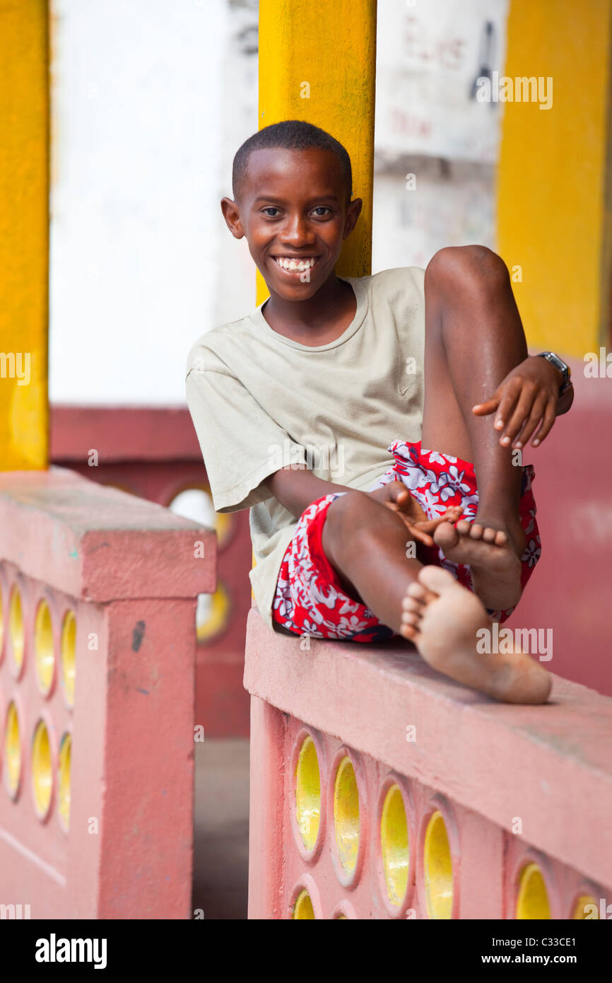 Colombian boy, Bocachica, Cartagena, Colombia Stock Photo Alamy