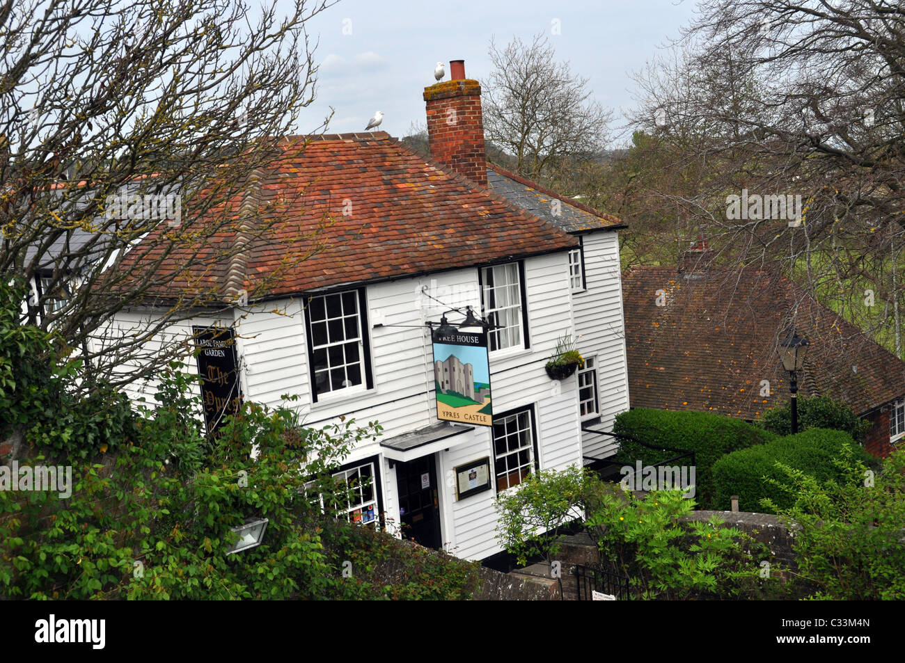 The Ypres Castle Inn, Rye, known locally as 'The Wipers'. Stock Photo