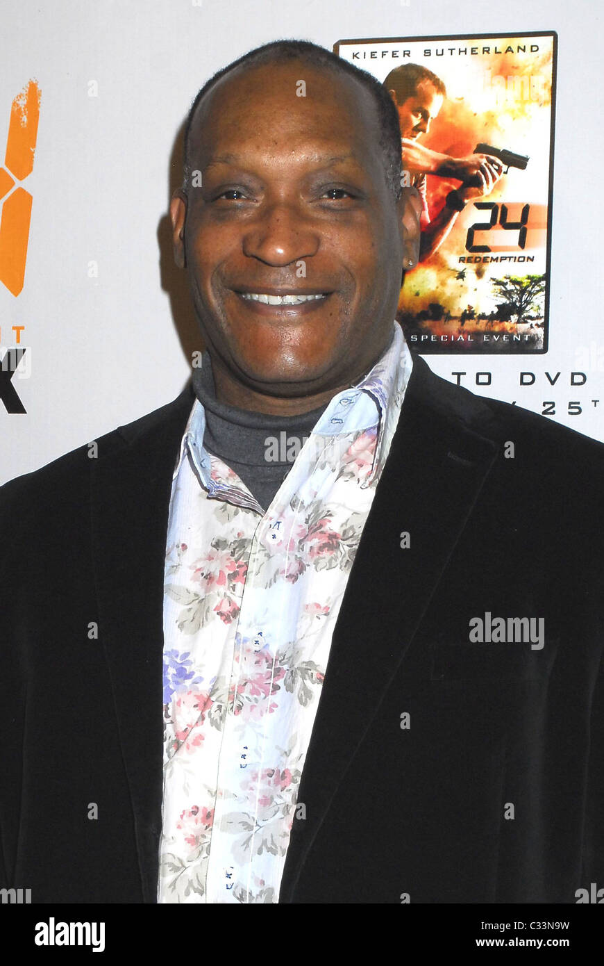 Cast member Tony Todd and wife attend the world premiere of '24:  Redemption' at the AMC Theatres Empire 25 in New York City, NY, USA on  November 19, 2008. Photo by Graylock/ABACAPRESS.COM