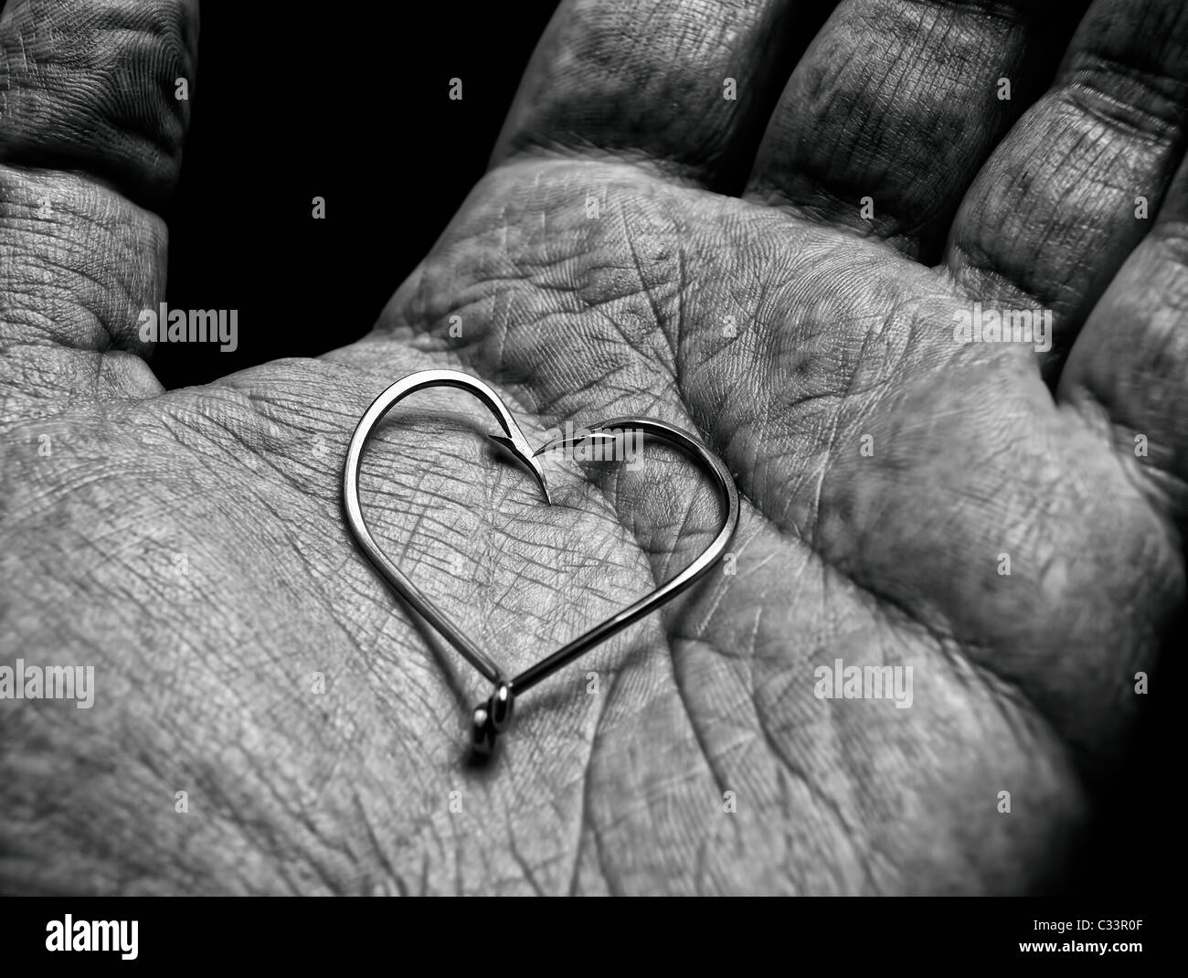 Love fishing hook hi-res stock photography and images - Alamy
