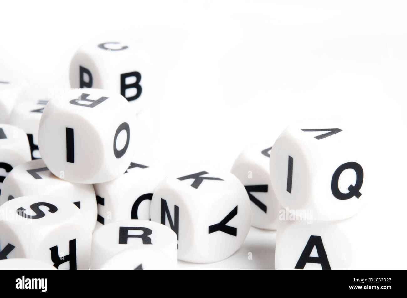 cubes with alphabet letters Stock Photo - Alamy