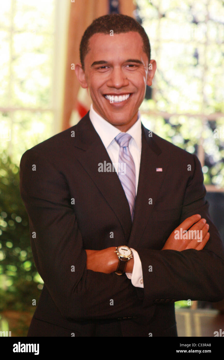 Madame tussauds new york barack obama hi res stock photography and