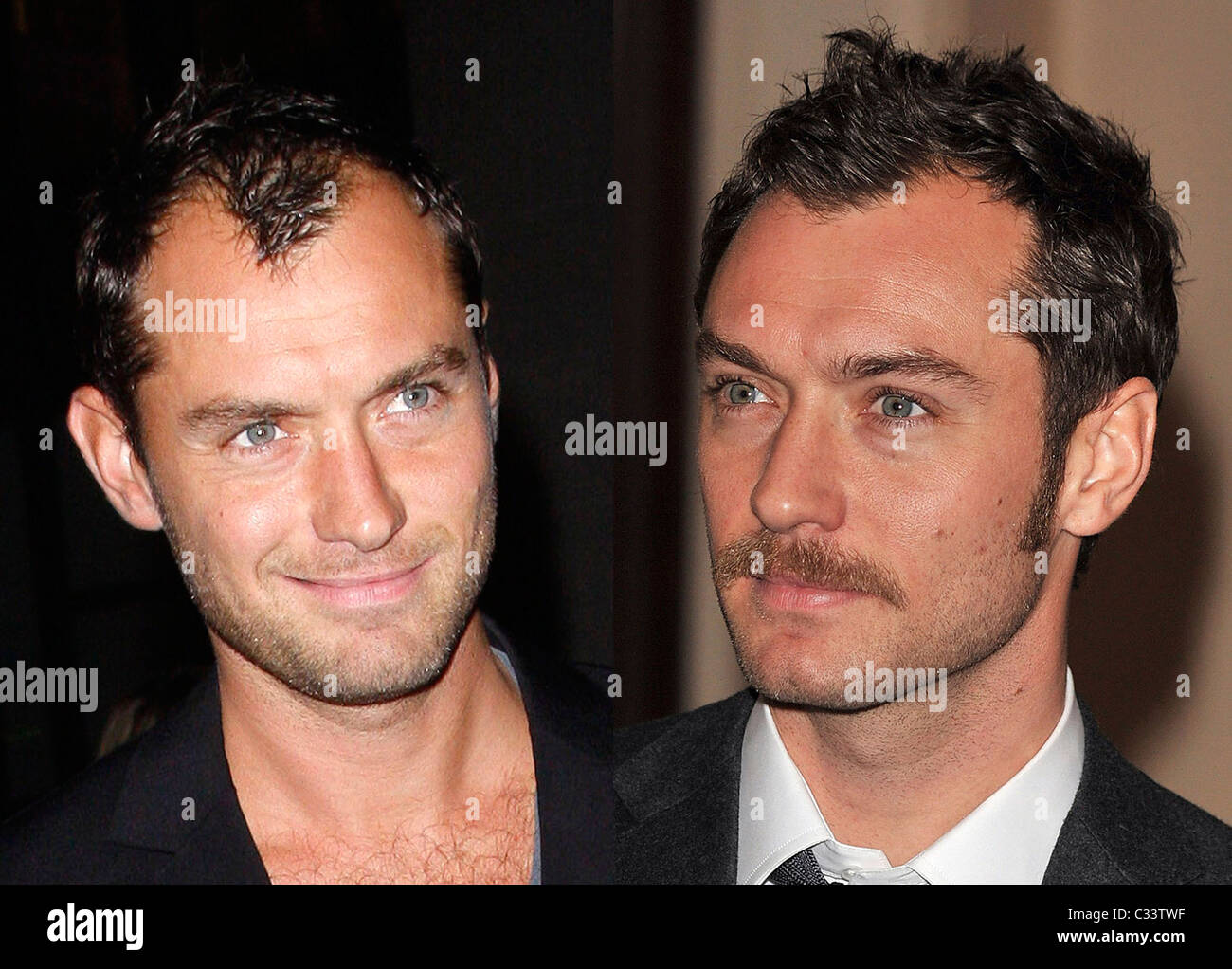 LAW'S HAIR-RAISING NEW 'DO Actor JUDE LAW is turning heads with a shocking new  hairstyle - that seems to have grown Stock Photo - Alamy
