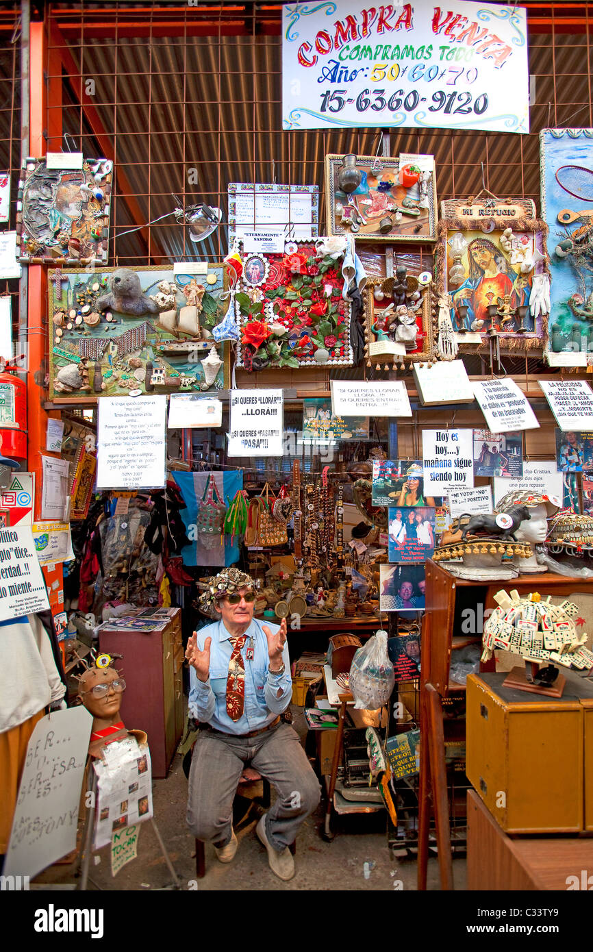 Las Pulgas Market at Buenos Aires, Argentina. Stock Photo