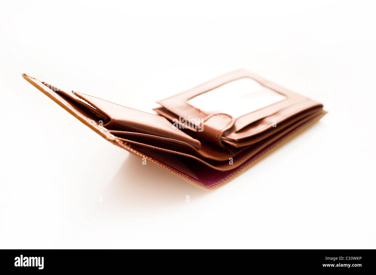 empty wallet isolated Stock Photo