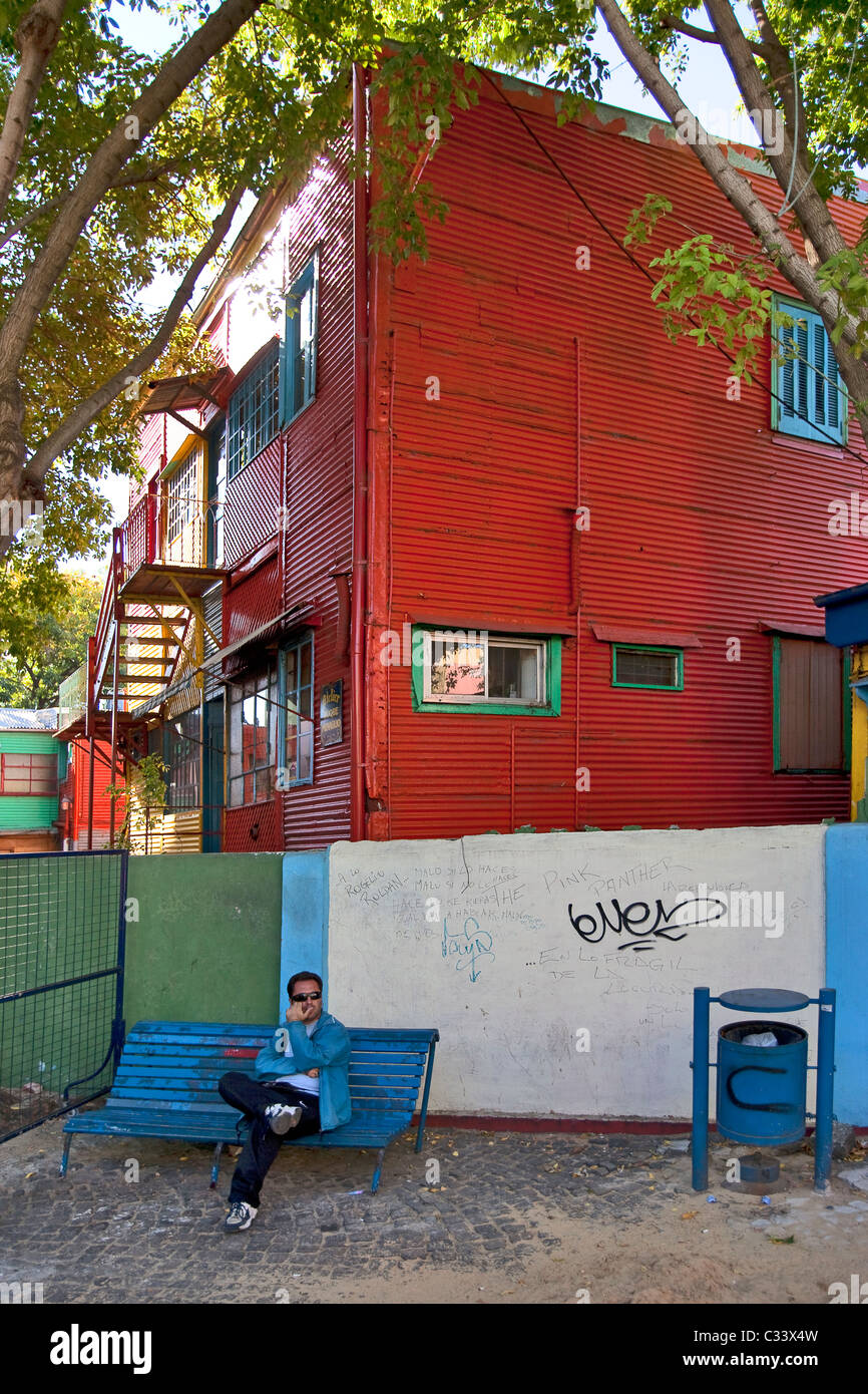 Caminito Street, La Boca neighborhood, Buenos Aires, Argentina. Stock Photo