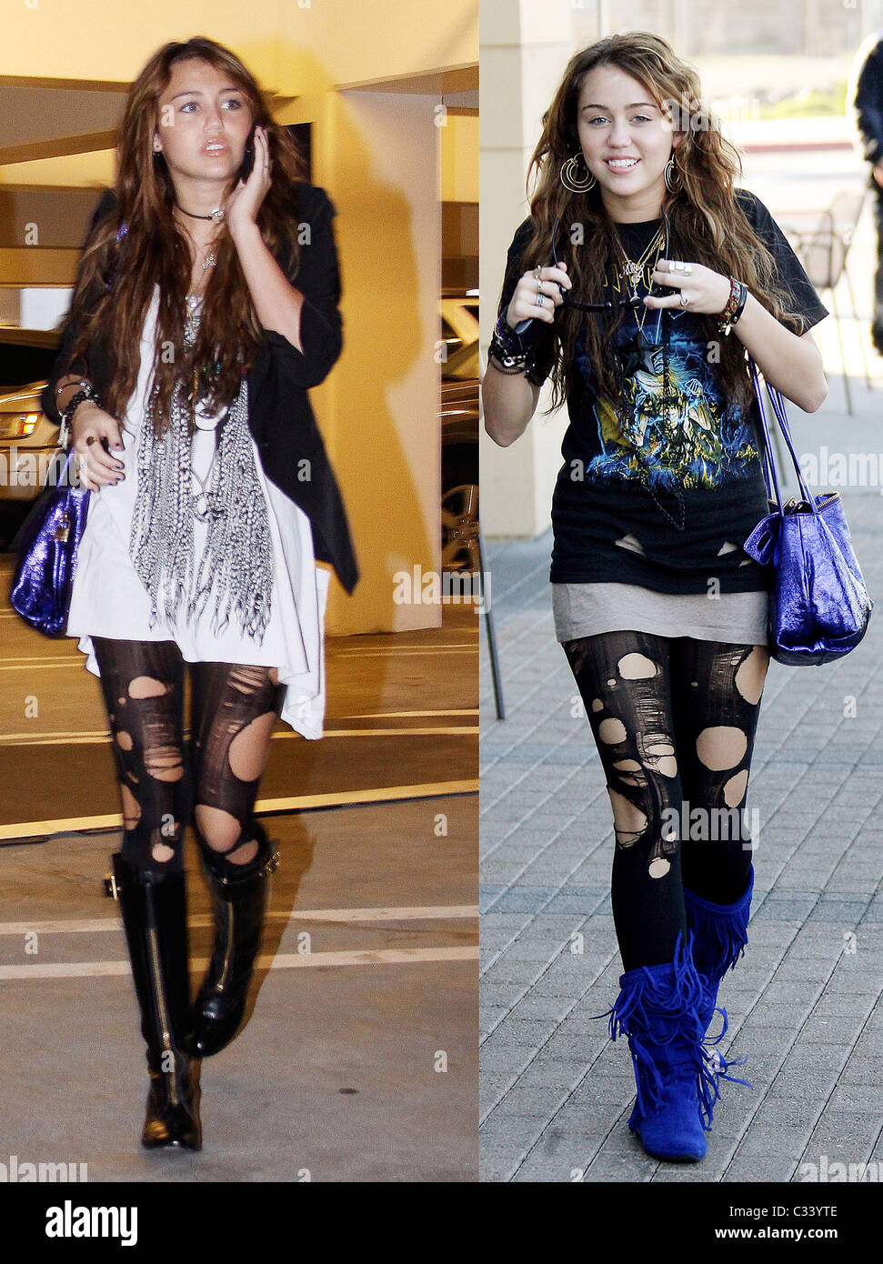 Ripped tights High Resolution Stock 