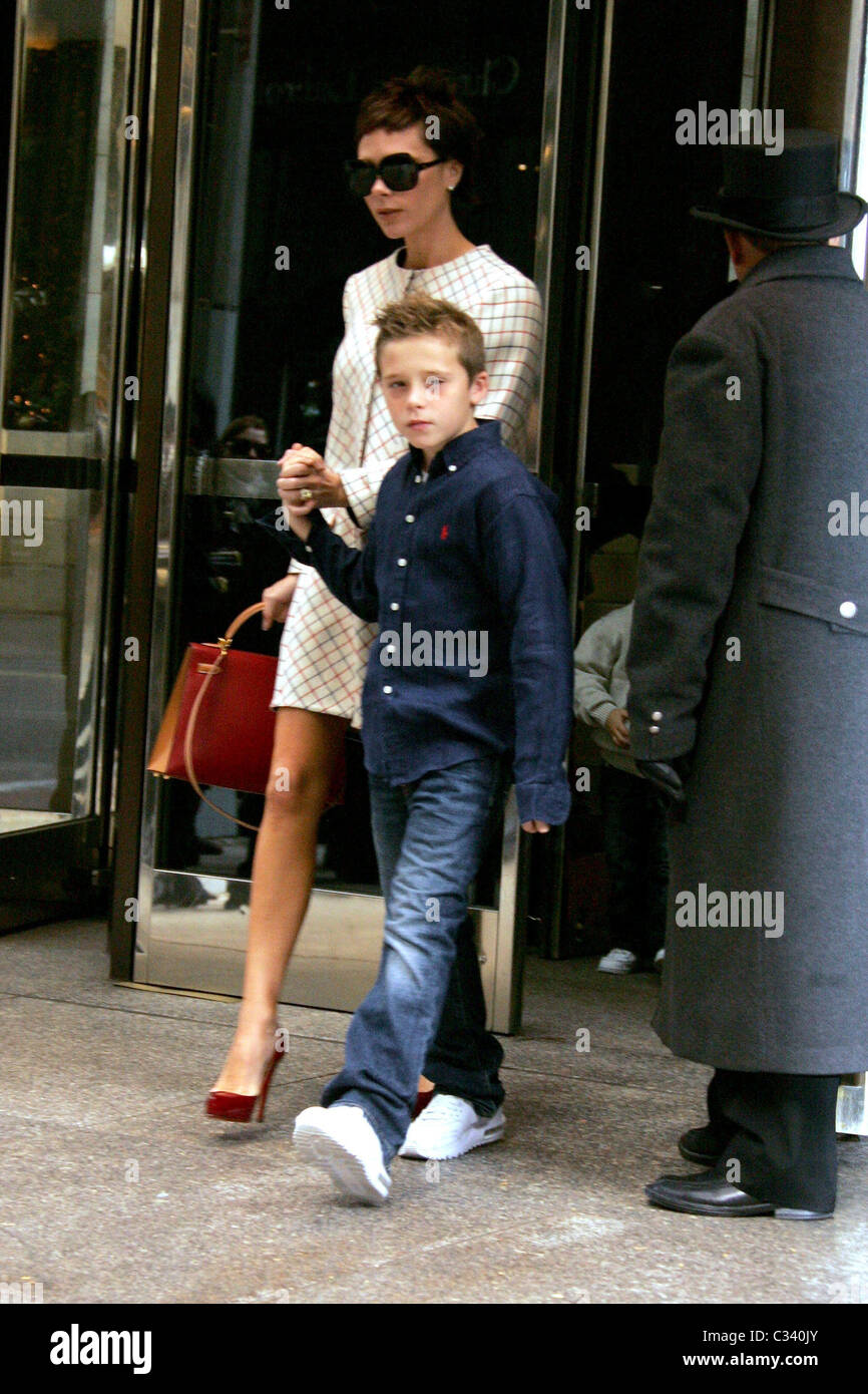 victoria-beckham-and-son-brooklyn-beckham-leaving-their-manhattan-hotel