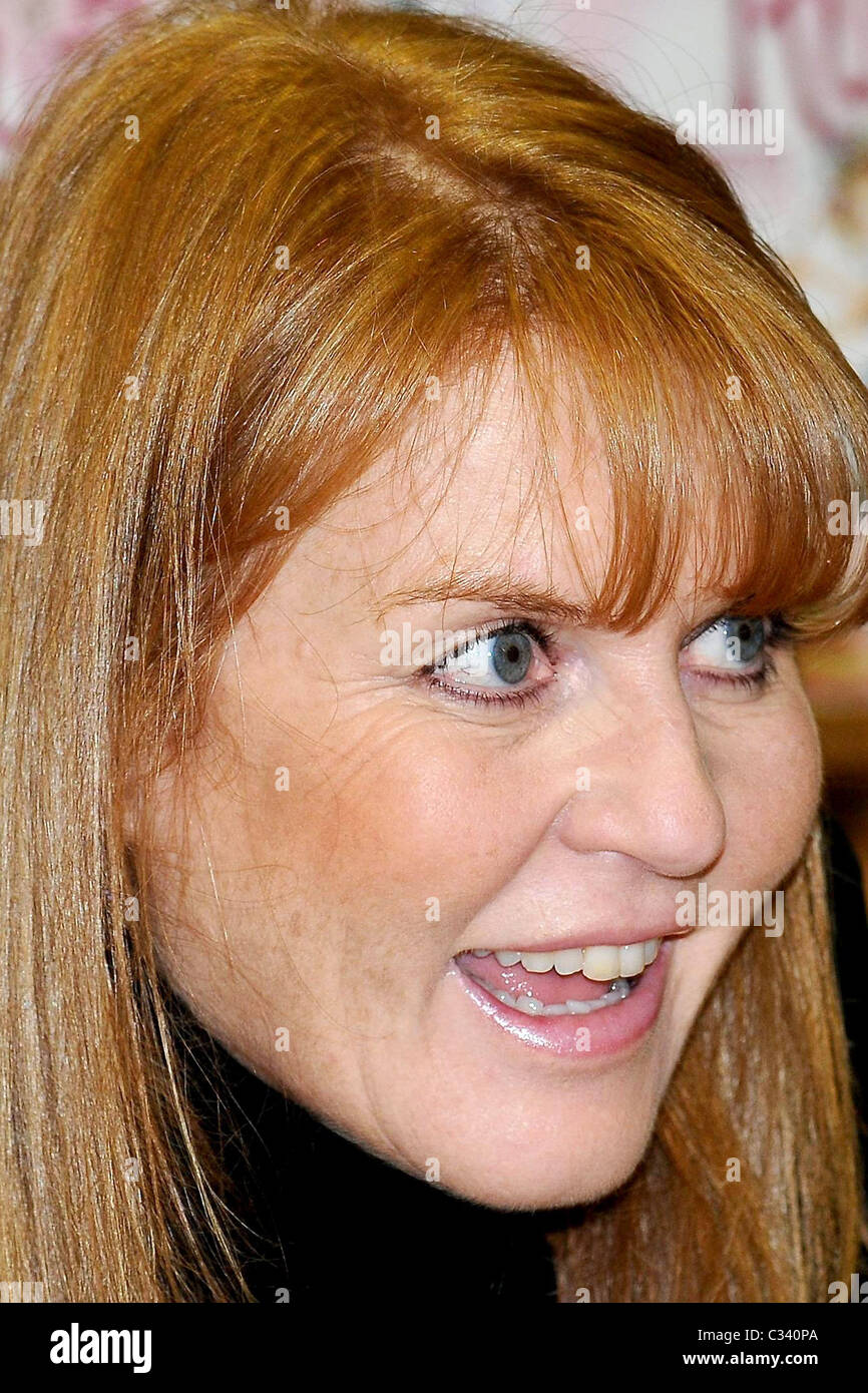 Sarah Ferguson Duchess Of York Attends Her Book Signing For Tea For