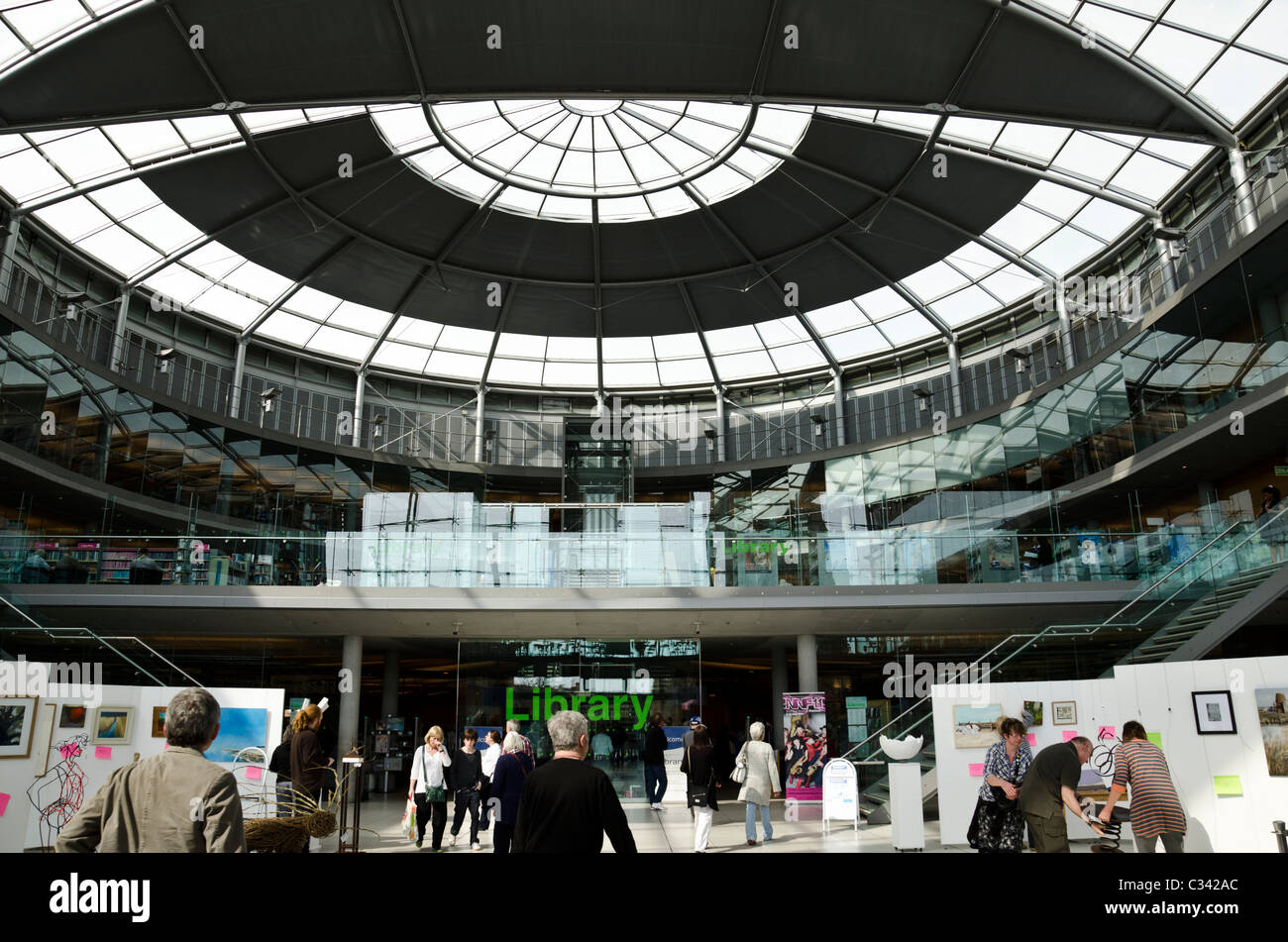 The Forum in the centre of Norwich, Norfolk, England. Stock Photo