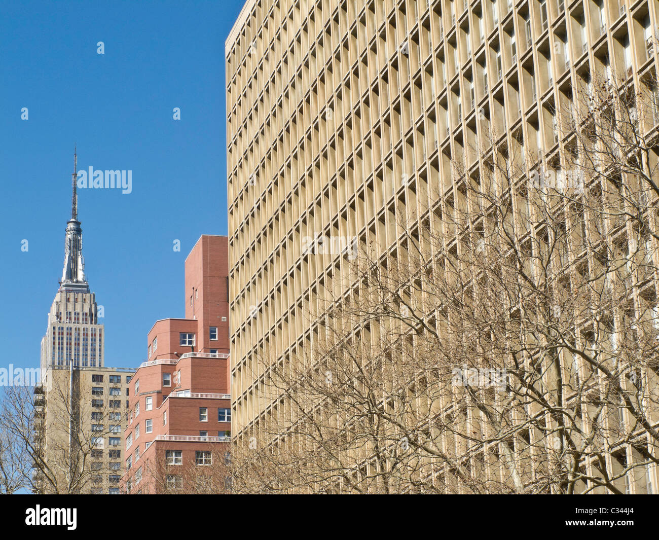 Kips Bay Towers Condominium Complex was designed by architect I.M. Pei, New York City, USA Stock Photo