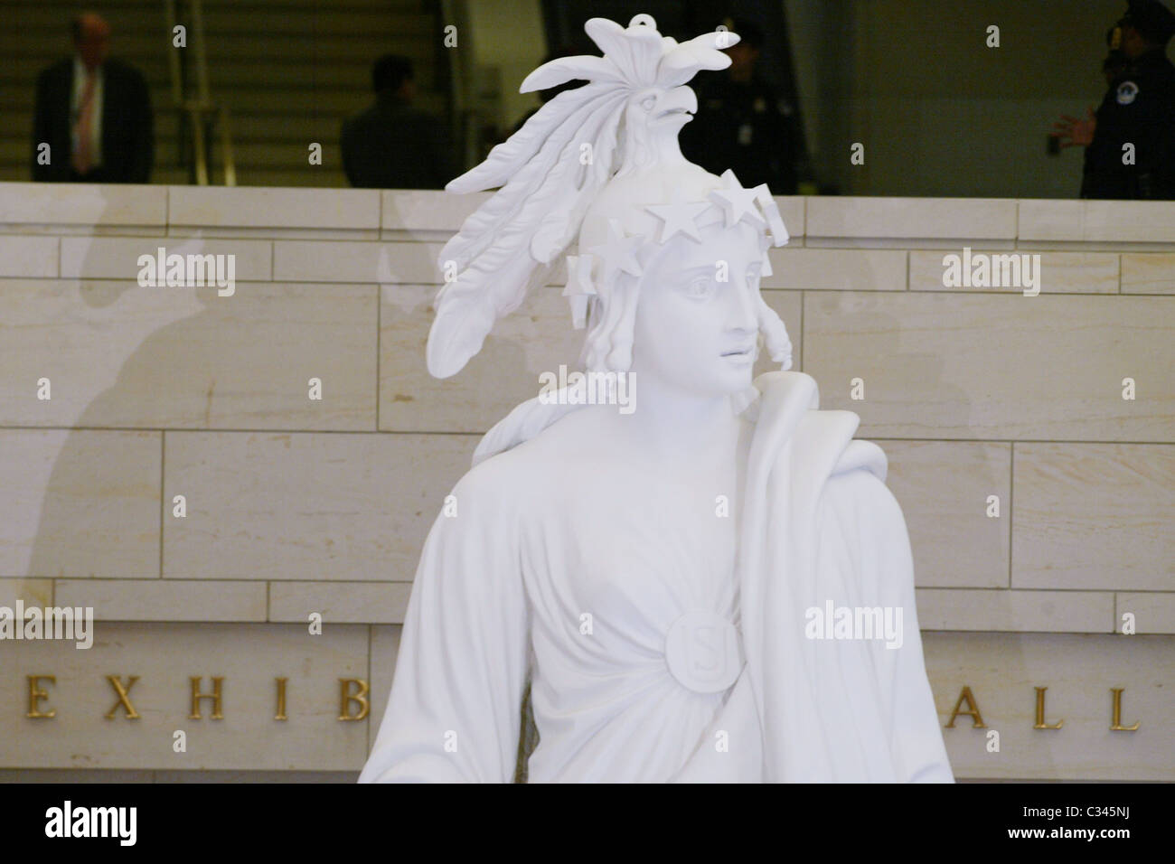 A model of the Statue of Freedom, which is the statue on top of the U.S