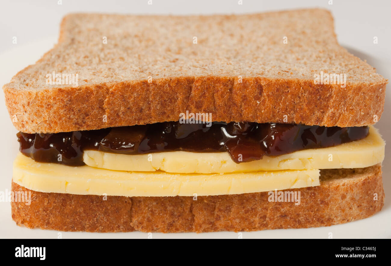 Cheese and pickle sandwich Stock Photo Alamy