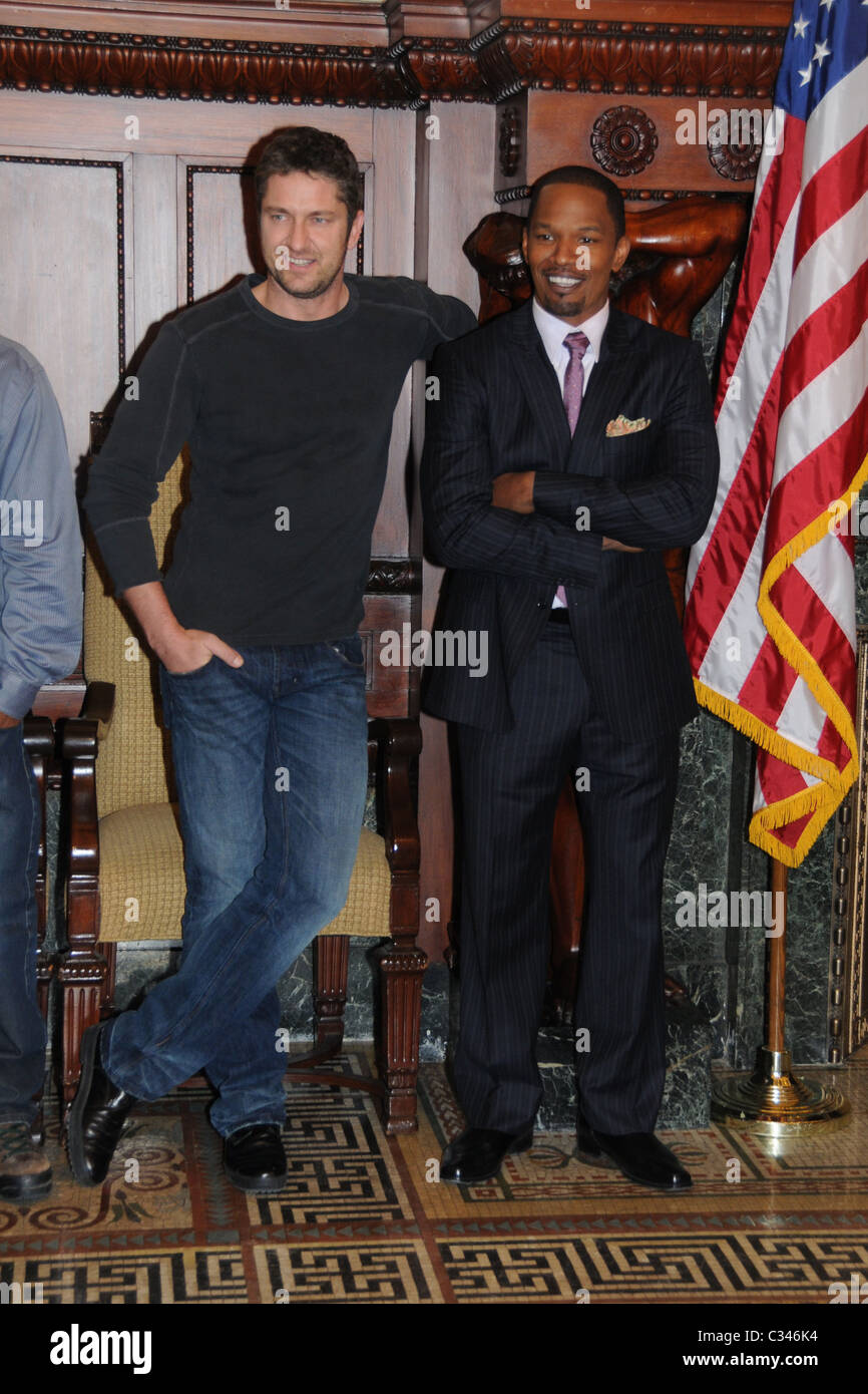 Gerard Butler and Jamie Foxx Stars of the upcoming film, 'Law Abiding