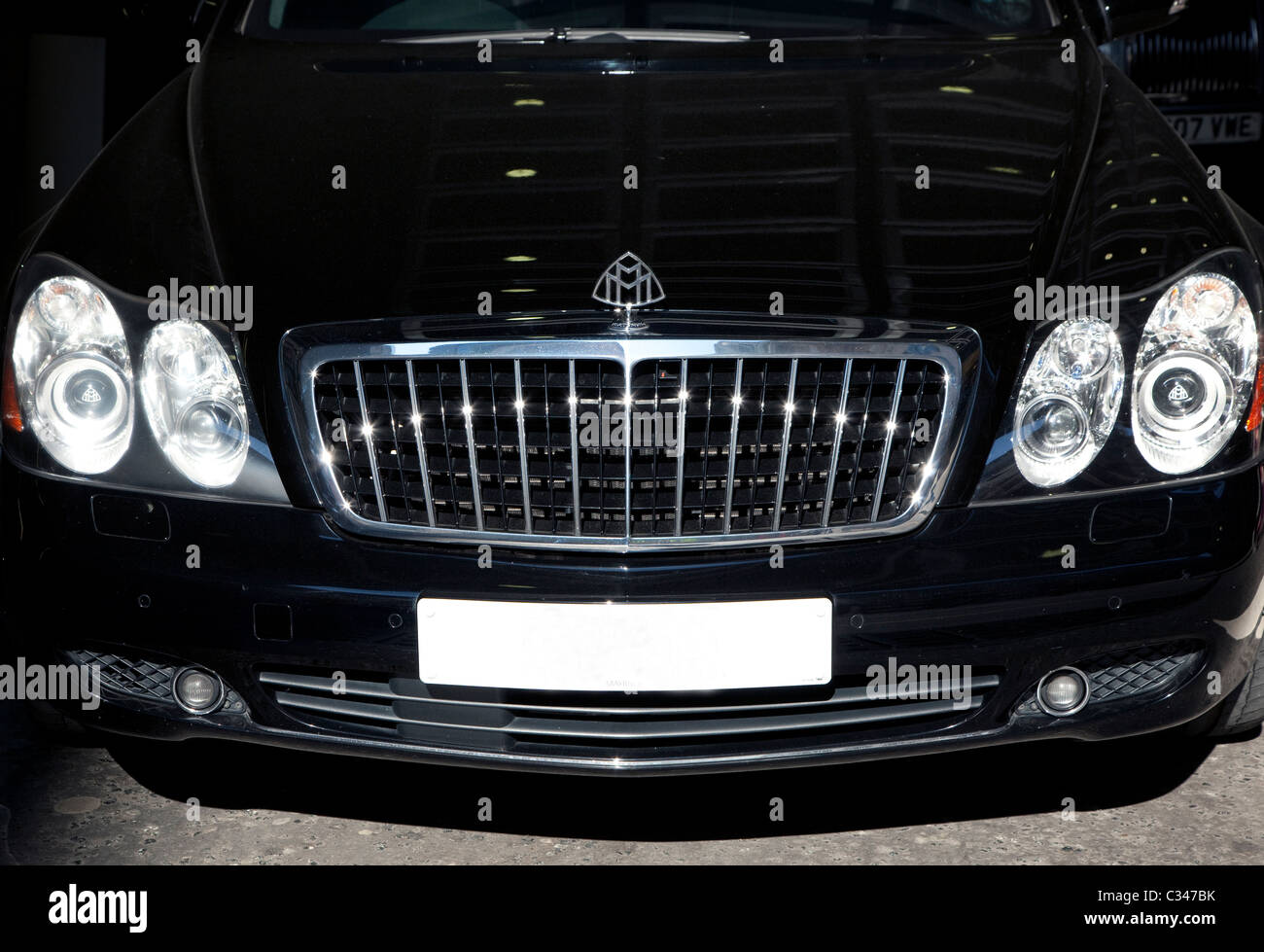 Maybach luxury saloon by Mercedes-Benz, London Stock Photo - Alamy
