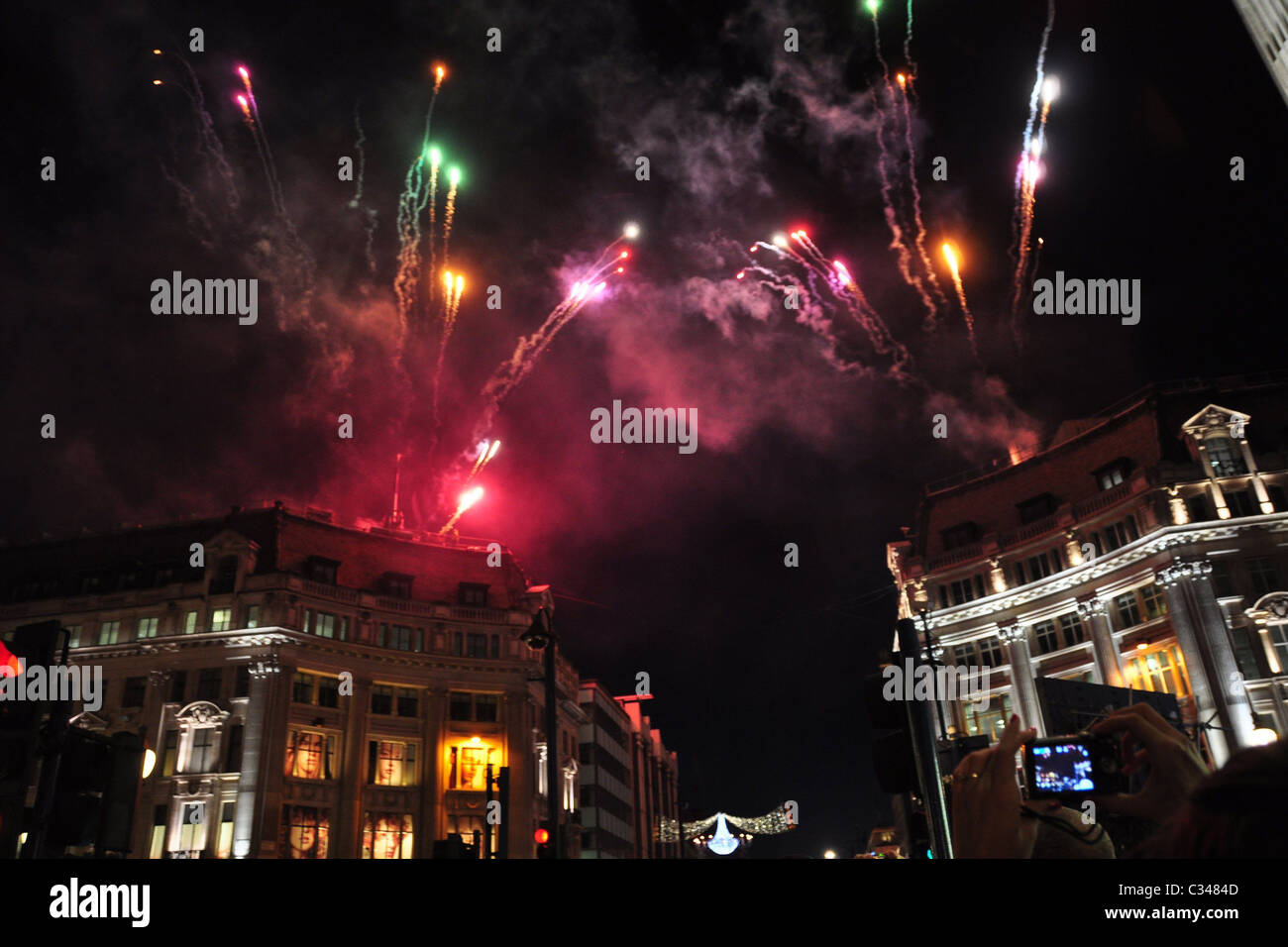 Fireworks Oxford Street and Regent Street were closed for Very