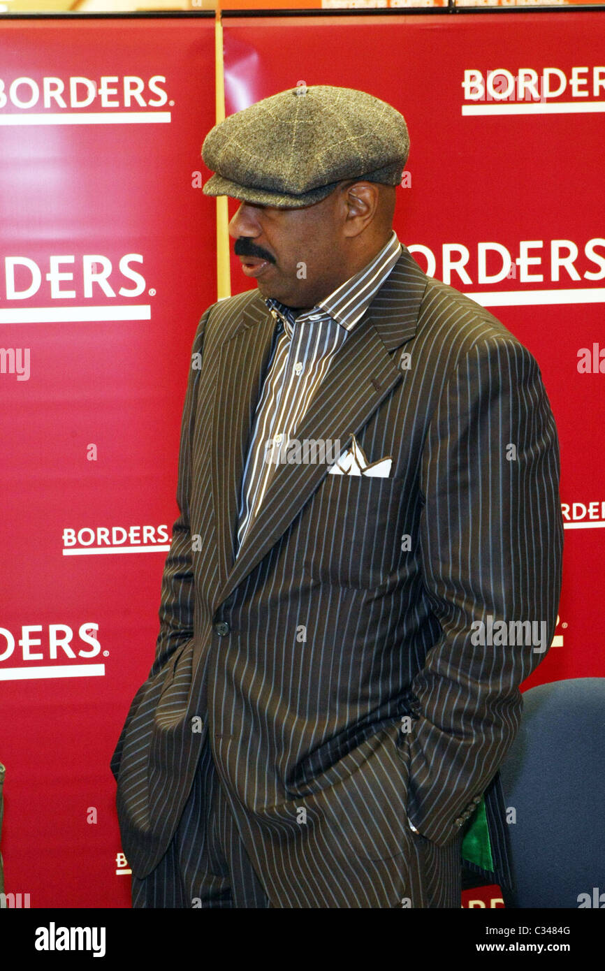 Steve Harvey signs copies of his new book, 