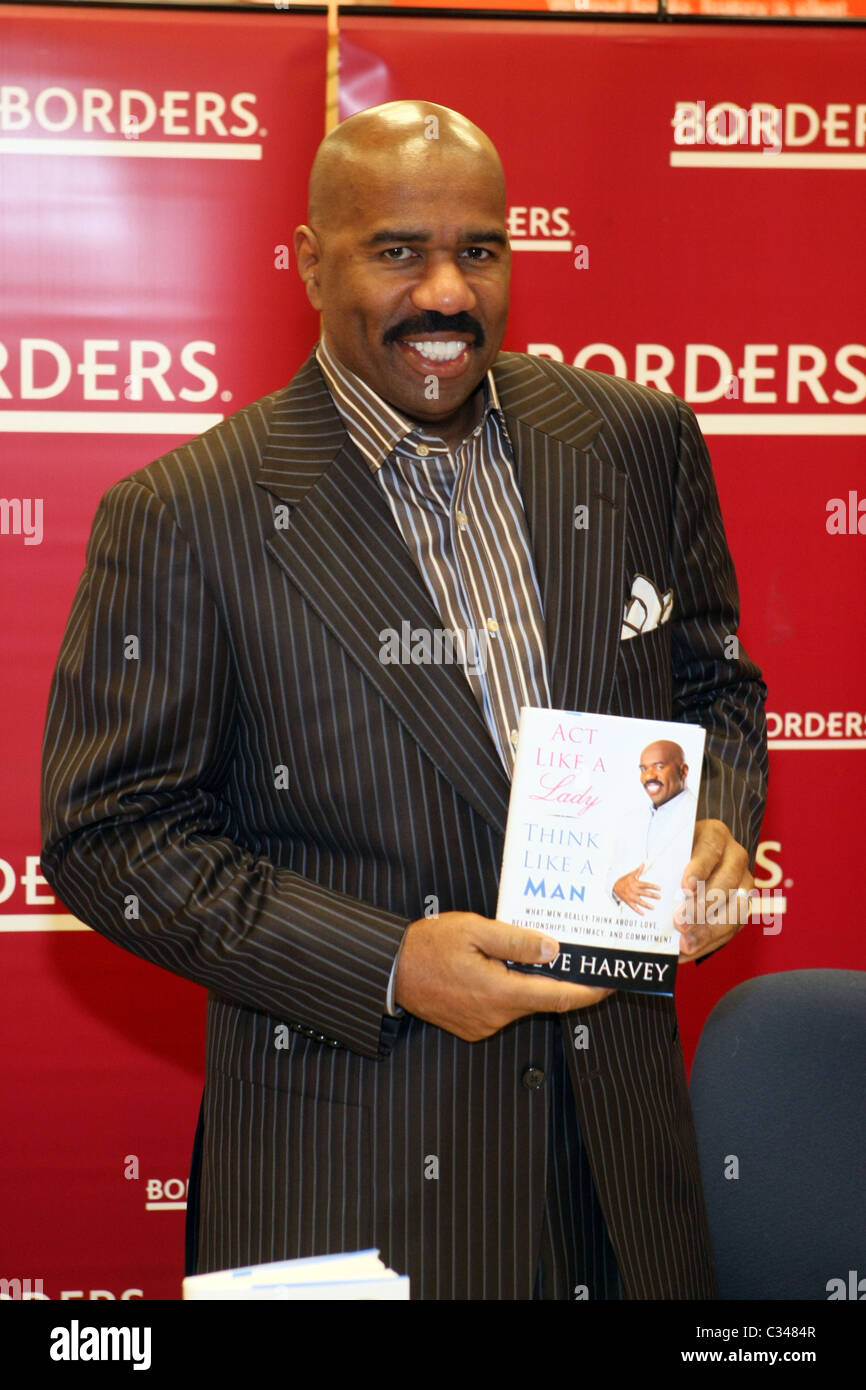 Steve Harvey signs copies of his new book, 