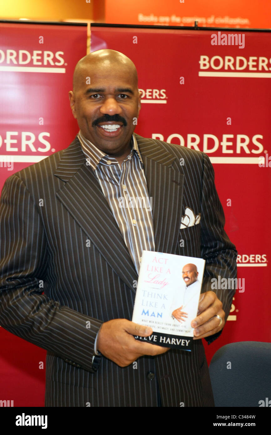 Steve Harvey signs copies of his new book, 