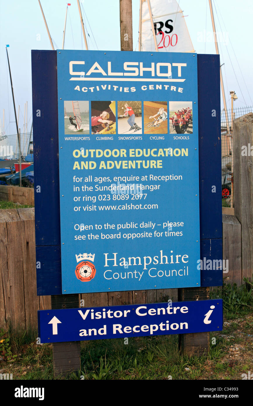 Calshot Activities Centre on Southampton Water where it joins the
