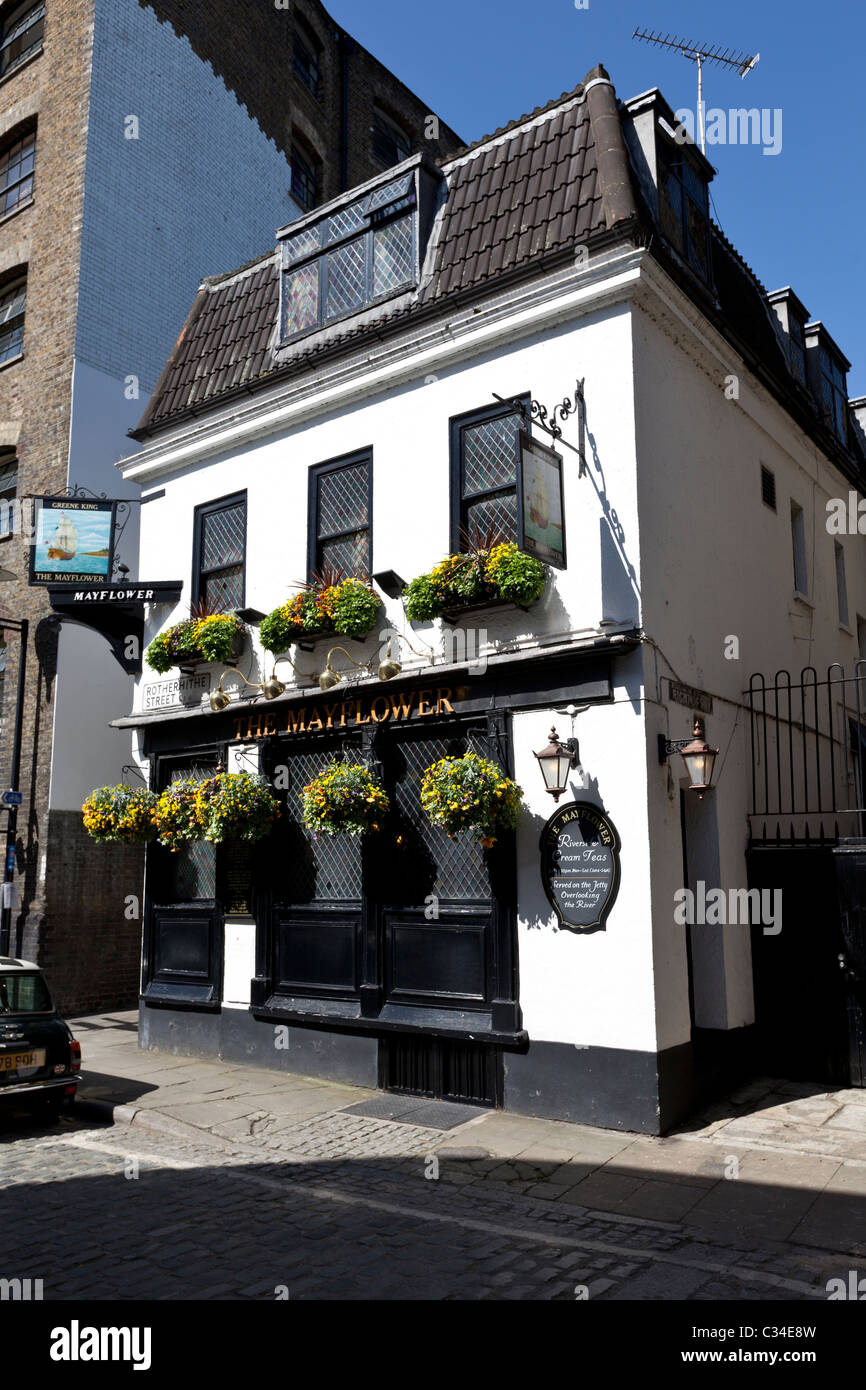 The Mayflower pub, Rotherhithe Street, London, England, UK. Stock Photo