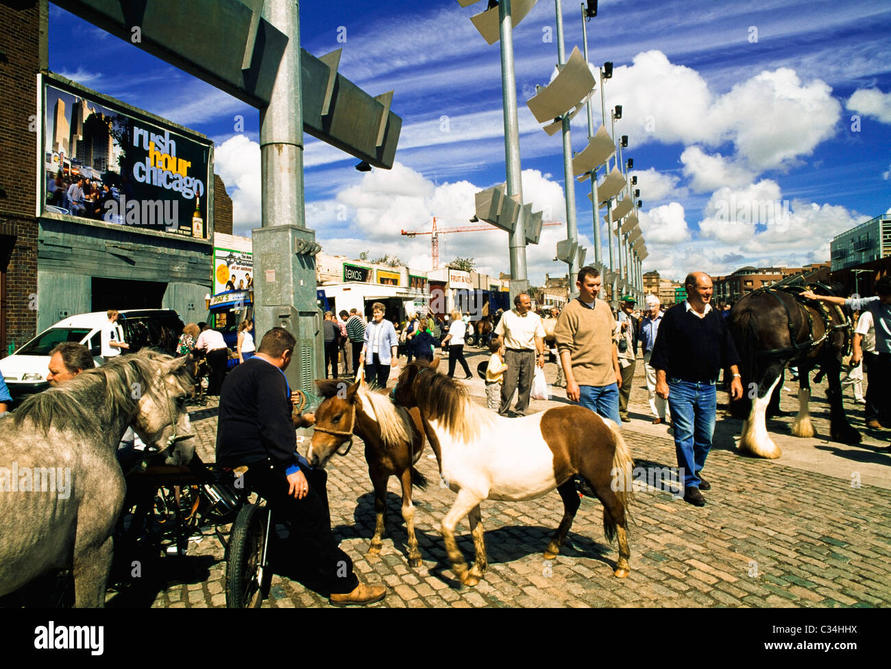 Smithfield Market,Dublin,Ireland;Horse Sales Stock Photo Alamy