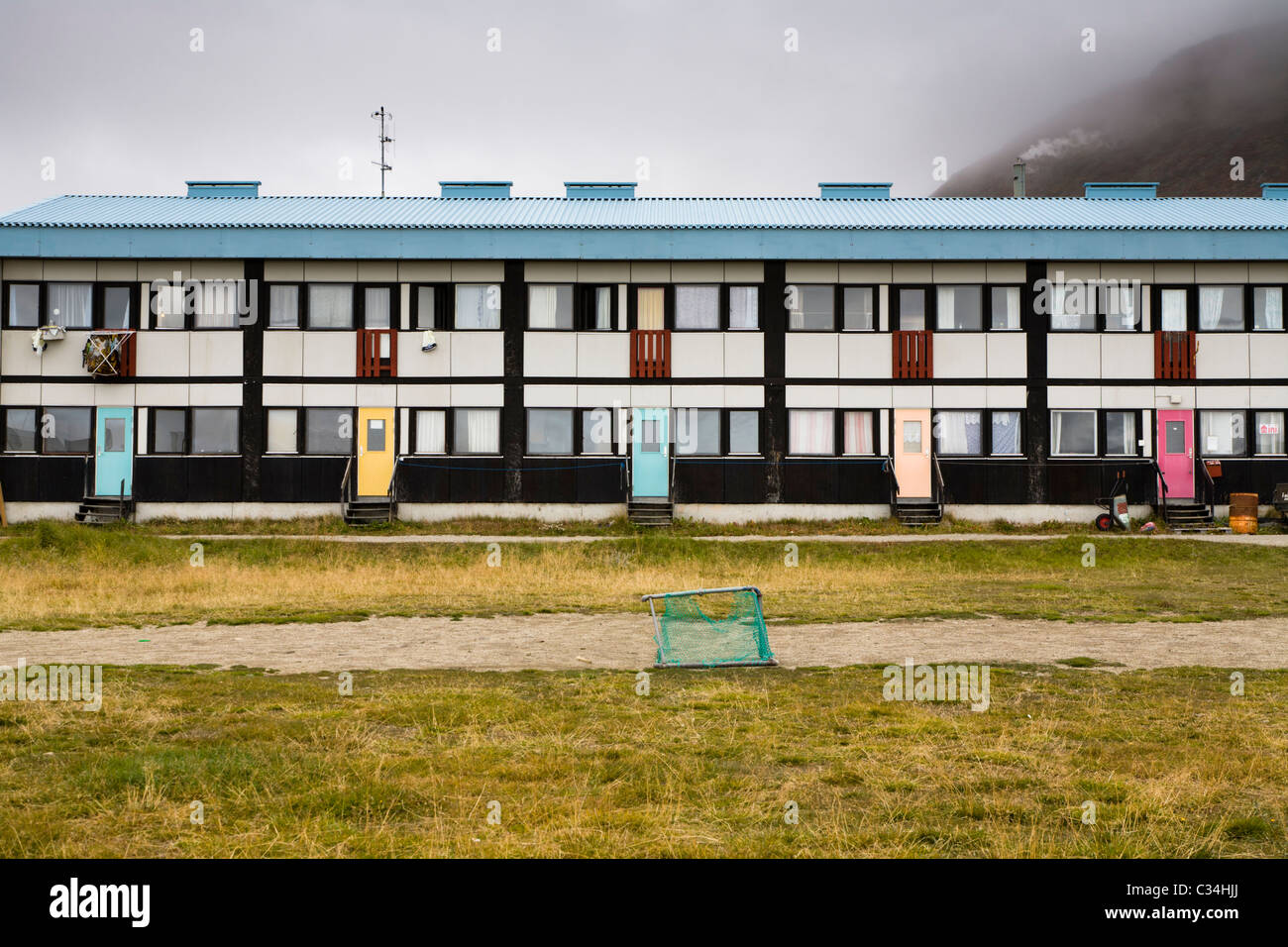 Apartments, Narsaq, South Greenland Stock Photo Alamy