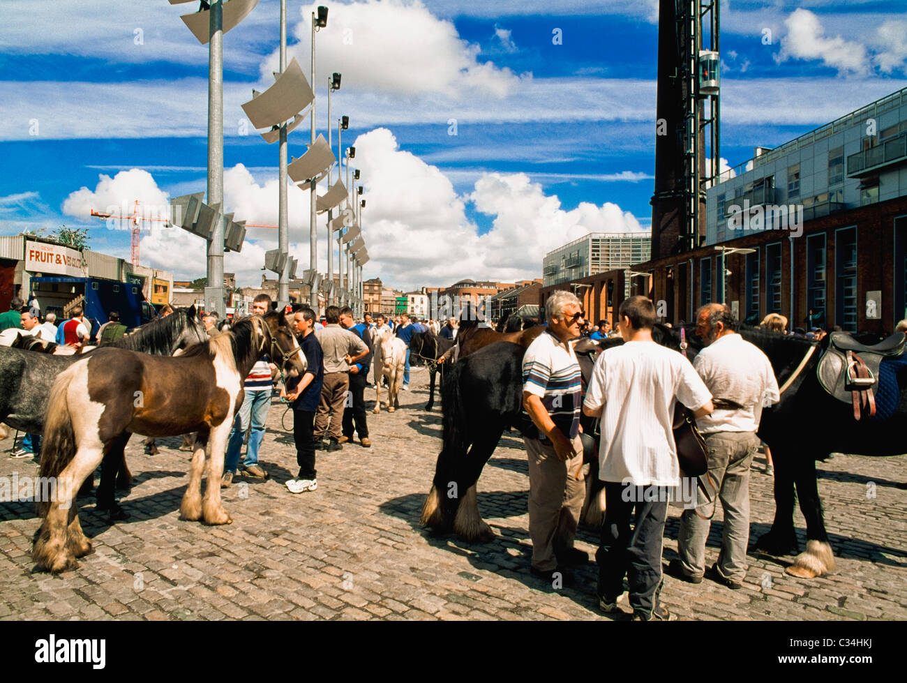 Dublin Smithfield Horse Market Hi res Stock Photography And Images Alamy