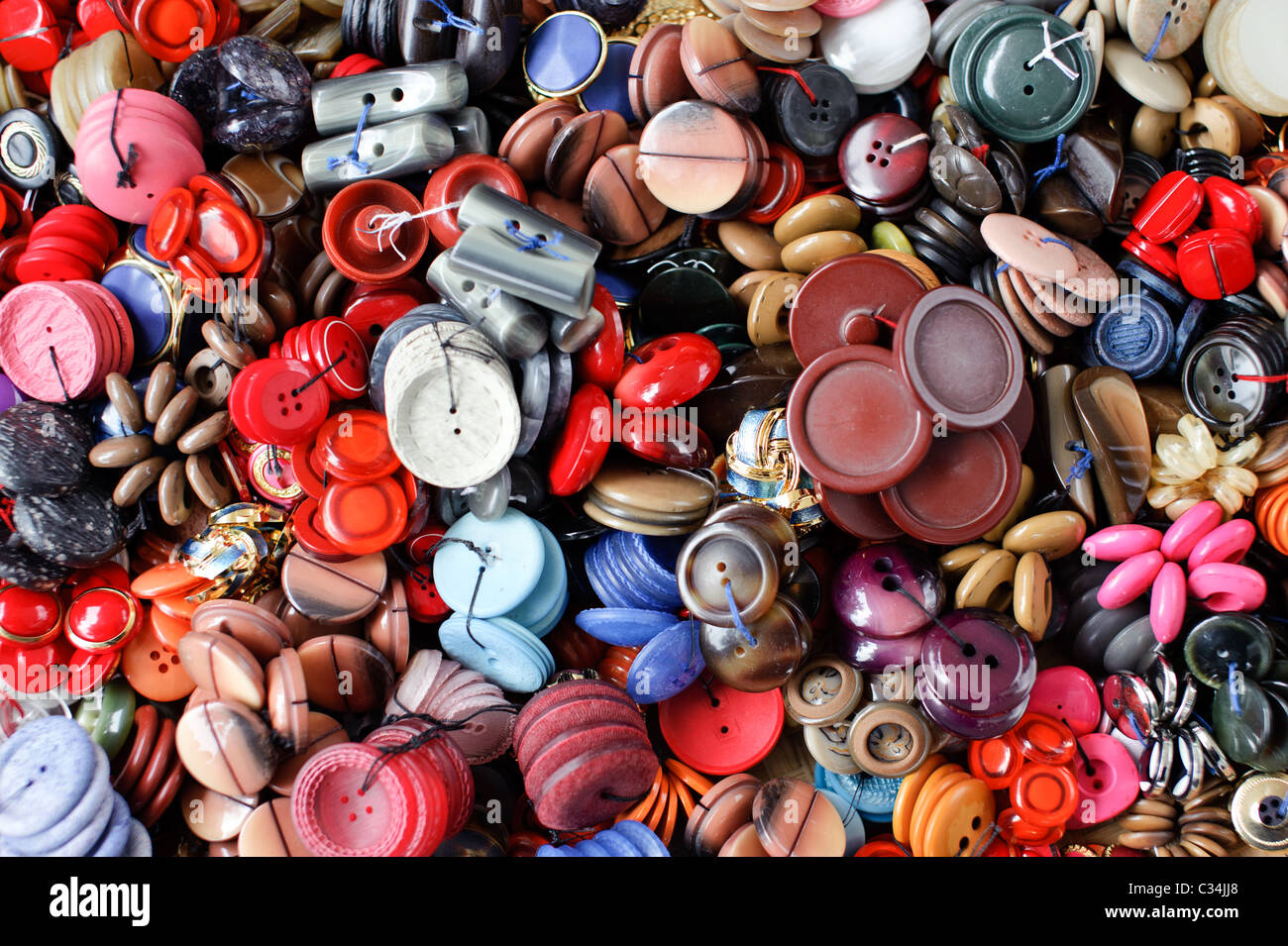 Assorted colorful buttons background Stock Photo - Alamy