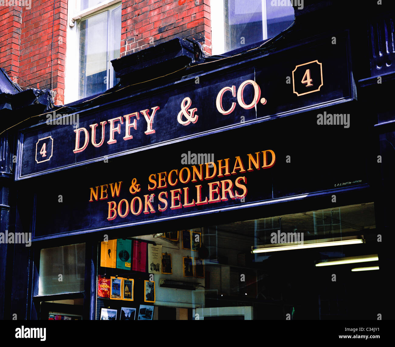 Dublin, Co Dublin, Ireland, Duffy & Co Book Shop Stock Photo