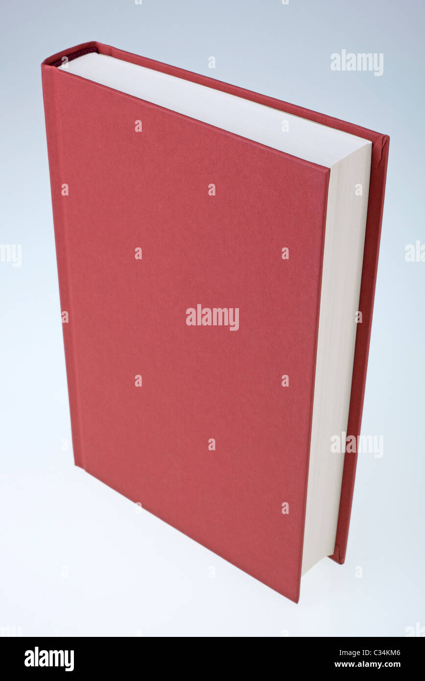 Red Book with Hardcover Stock Photo
