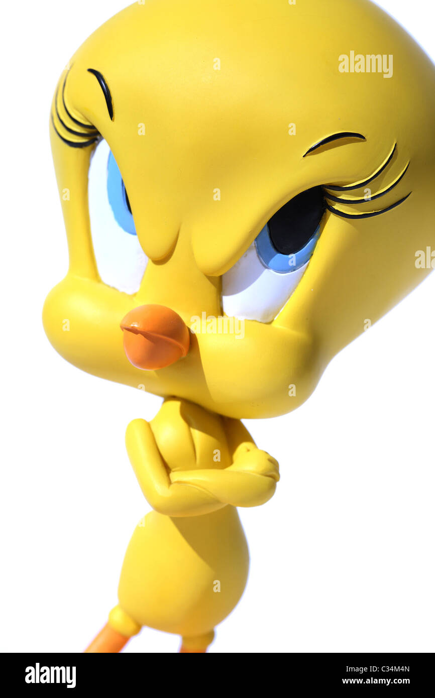 Tweetie pie cartoon character bird Stock Photo