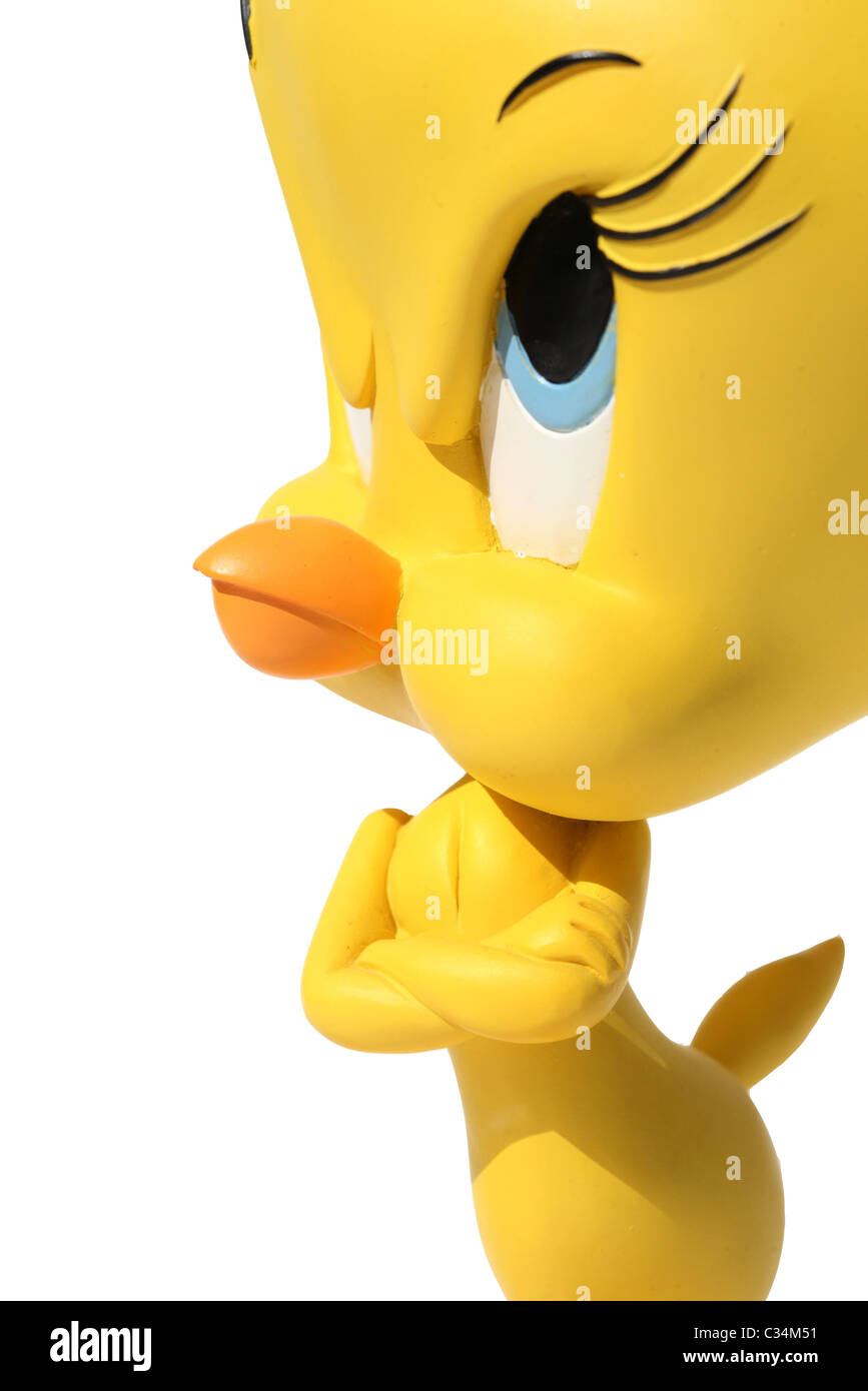 Tweetie pie cartoon character bird Stock Photo