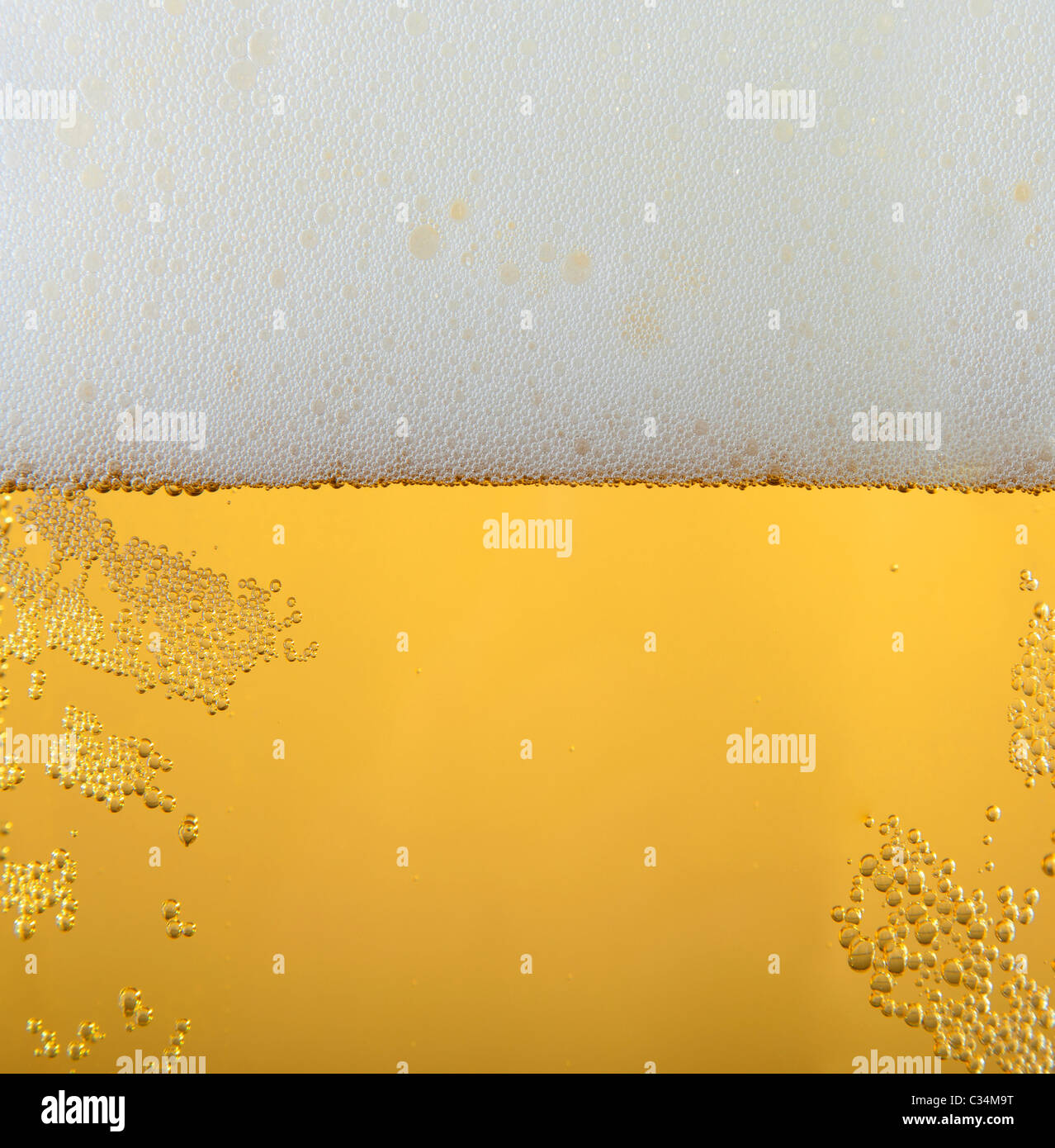 Beer in glass texture Stock Photo