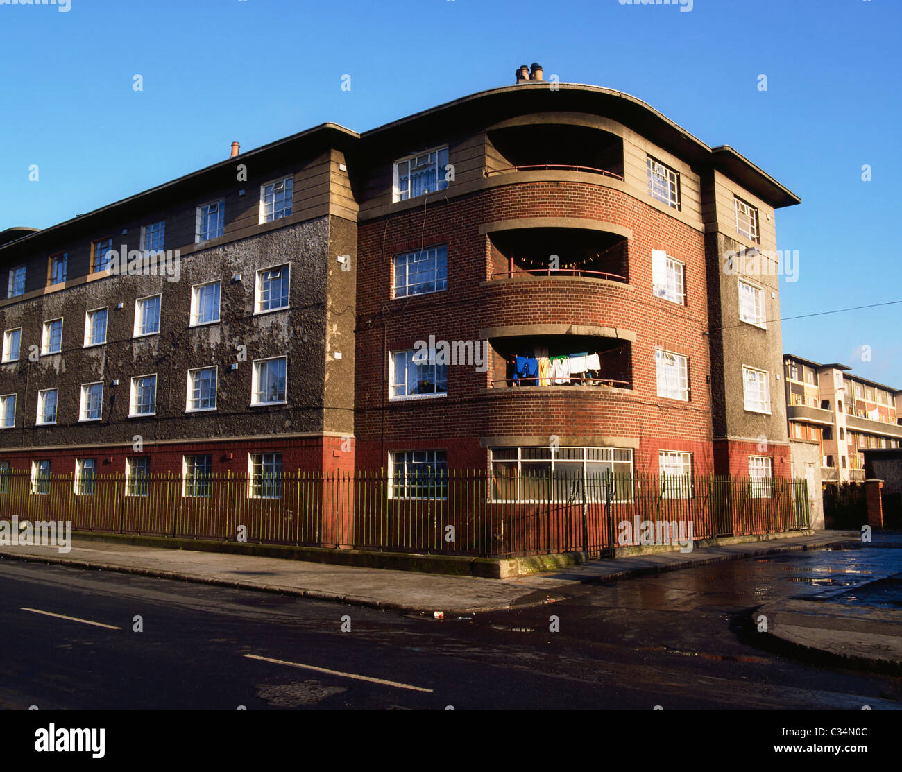 Dublin, Co Dublin, Ireland, Housing, Tenements Stock Photo